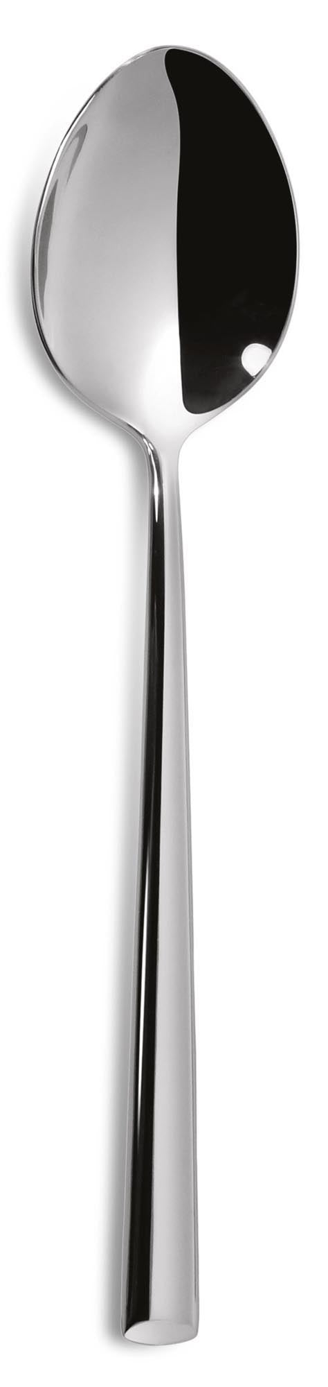 Q5 Lotus Tafellöffel 4mm in Silber präsentiert im Onlineshop von KAQTU Design AG. Besteck ist von Comas