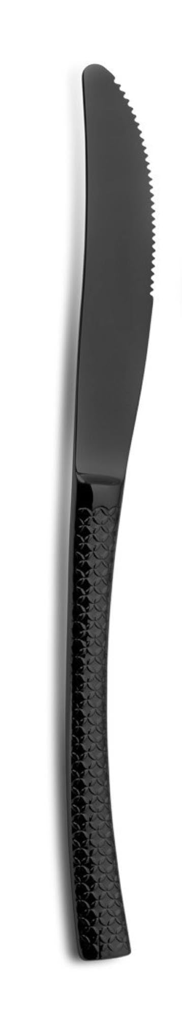 Hidraulic Black 18/0 Tafelmesser in Schwarz präsentiert im Onlineshop von KAQTU Design AG. Besteck ist von Comas