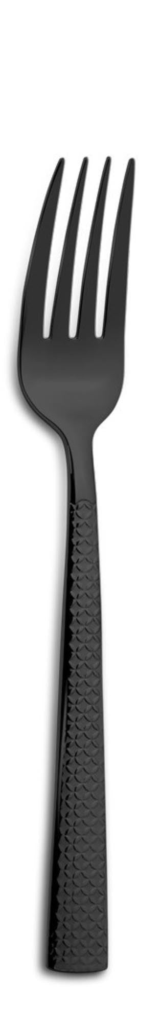 Hidraulic Black 18/0 Tafelgabel in Schwarz präsentiert im Onlineshop von KAQTU Design AG. Besteck ist von Comas