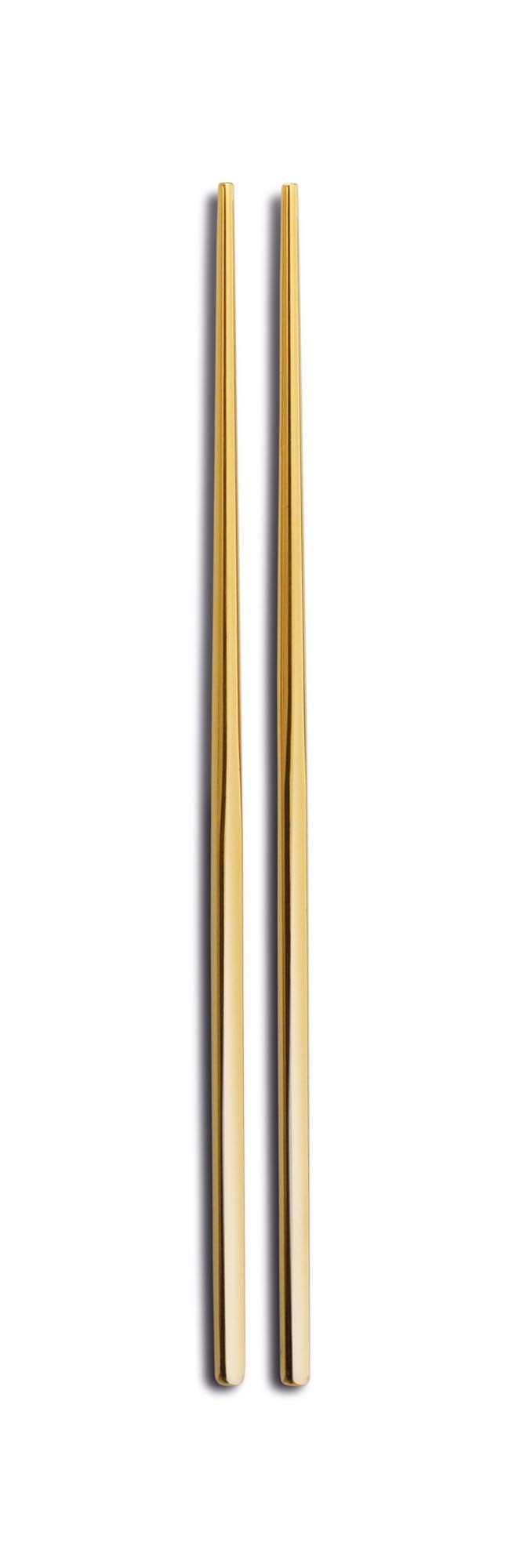 2er Set Palillos Essstäbchen 18/10 gold in Gold präsentiert im Onlineshop von KAQTU Design AG. Besteck ist von Comas