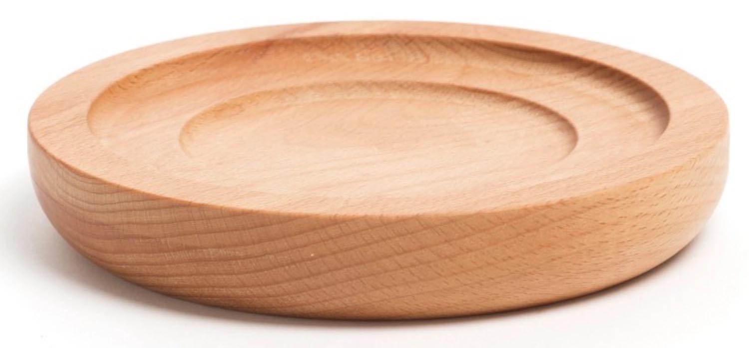 Holz-Untersetzer rund D: 15cm in Braun präsentiert im Onlineshop von KAQTU Design AG. Kochbesteck ist von Comas