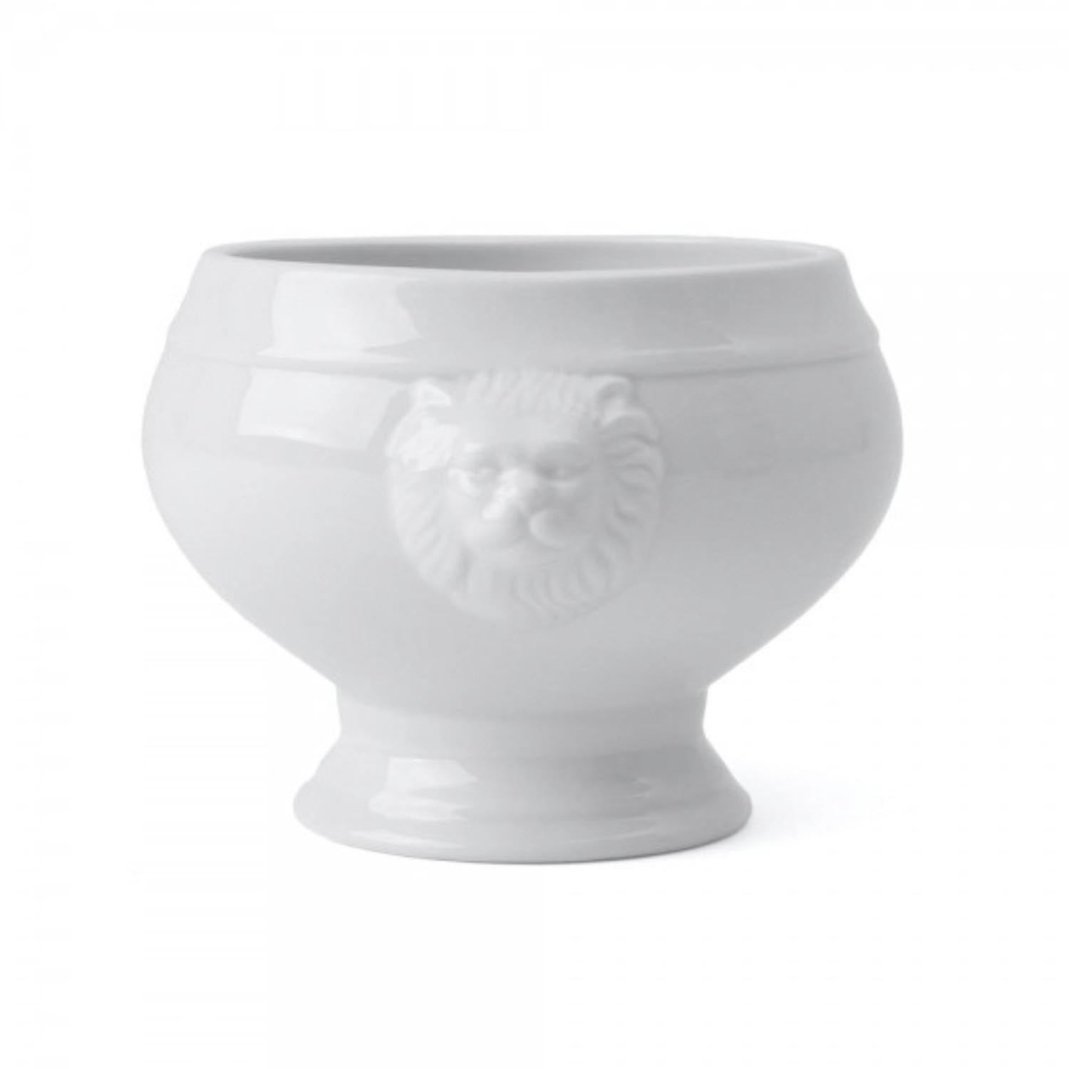 Löwenkopfterrine 1.0 lt. in Weiss präsentiert im Onlineshop von KAQTU Design AG. Backform / Backblech ist von Maison Truffe