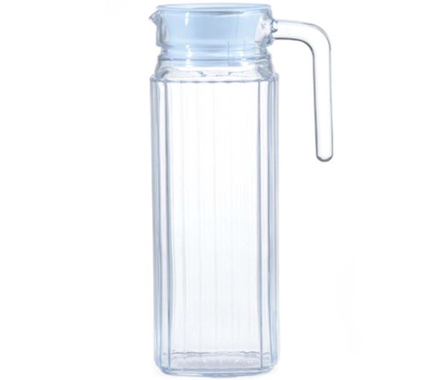 Quadro Glaskrug 1lt mit Deckel weiss in Transparent präsentiert im Onlineshop von KAQTU Design AG. Kurg ist von Arc