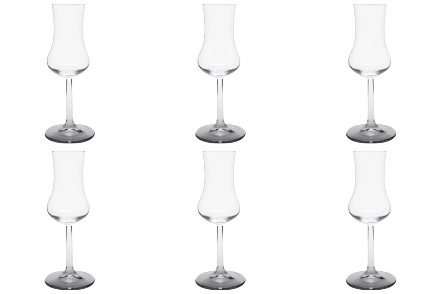 6er Set Taro Grappa Kelch 8cl, 2/4 cl /-/ 16.8cm, Aligro in Transparent präsentiert im Onlineshop von KAQTU Design AG. Glas ist von Rastal
