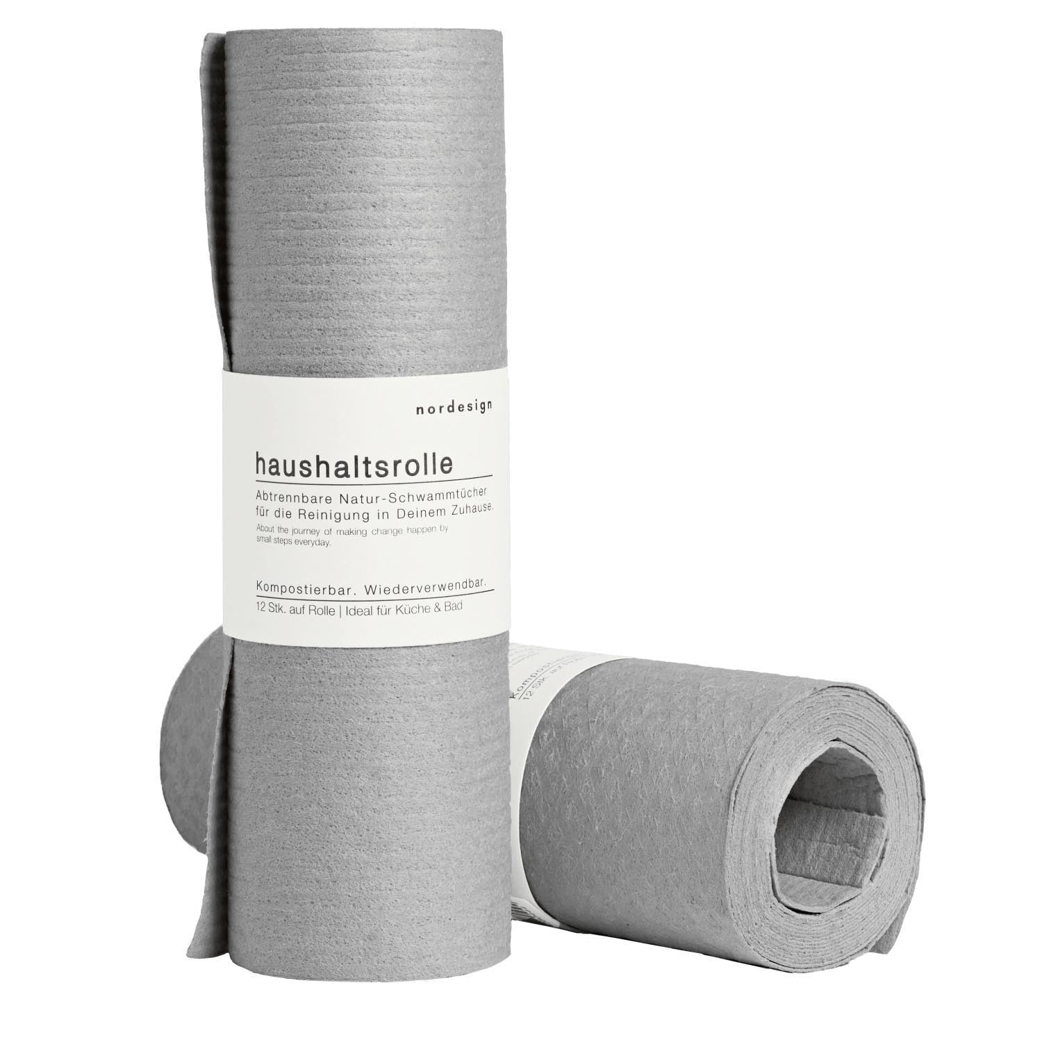12 Stk. Haushaltsrolle, grau in Grau präsentiert im Onlineshop von KAQTU Design AG. Küchenhelfer ist von Nordesign