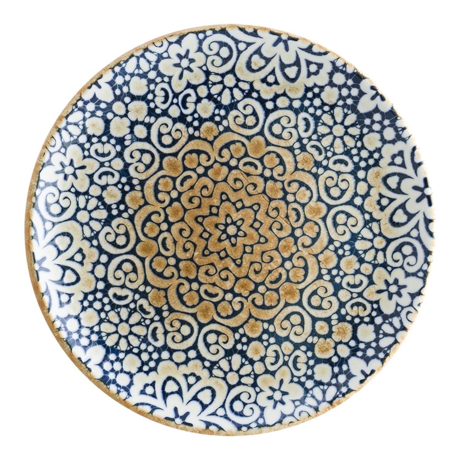 Alhambra Gourmet Teller flach D17cm in Blau präsentiert im Onlineshop von KAQTU Design AG. Teller ist von Bonna