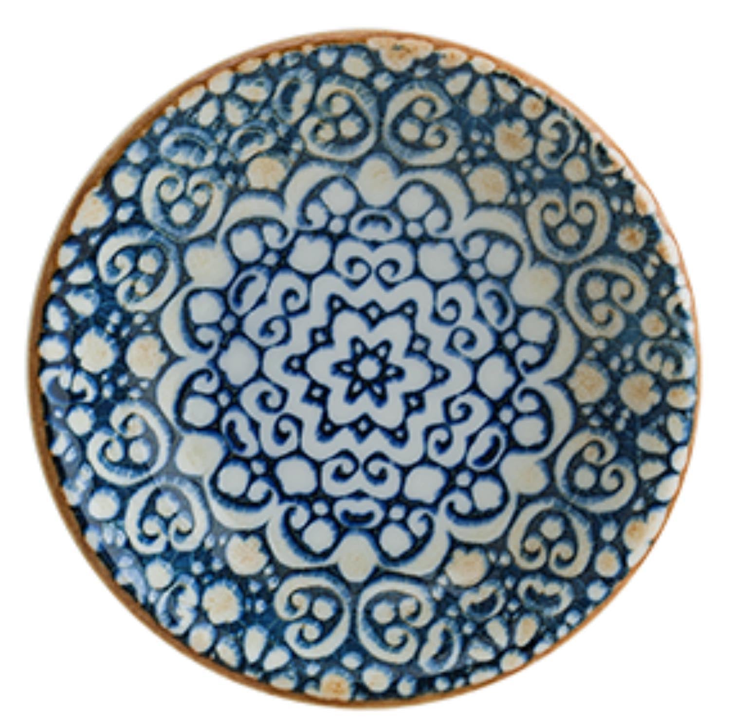 Alhambra Gourmet Teller tief D9cm 50ml in Blau präsentiert im Onlineshop von KAQTU Design AG. Teller ist von Bonna