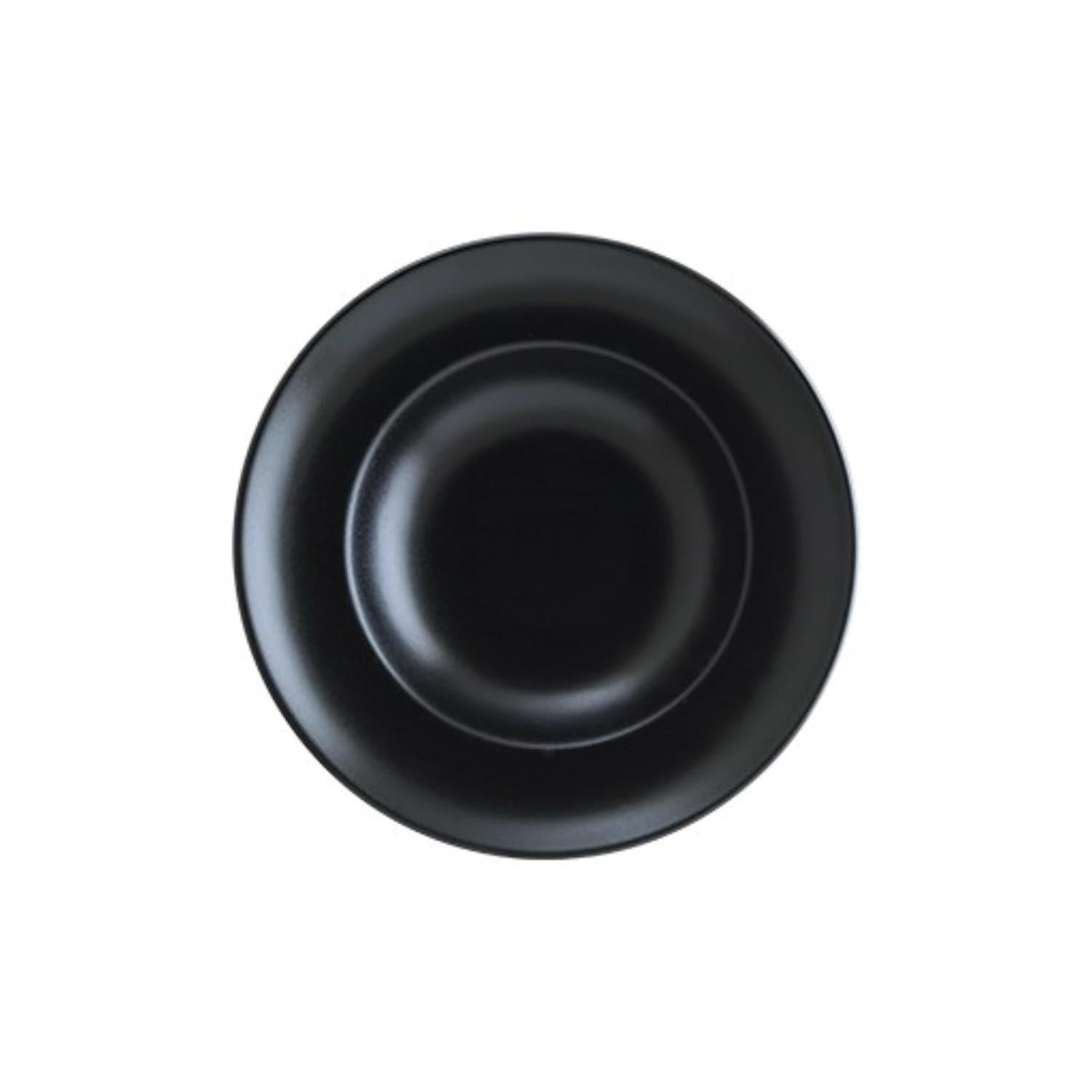Notte Gourmet Teller tief D27cm 450ml in Schwarz präsentiert im Onlineshop von KAQTU Design AG. Teller ist von Bonna