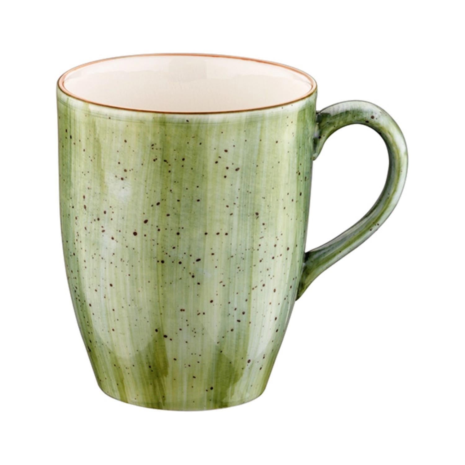 Therapy Conic Becher mit Henkel 330ml in Grün präsentiert im Onlineshop von KAQTU Design AG. Espressotassen ist von Bonna