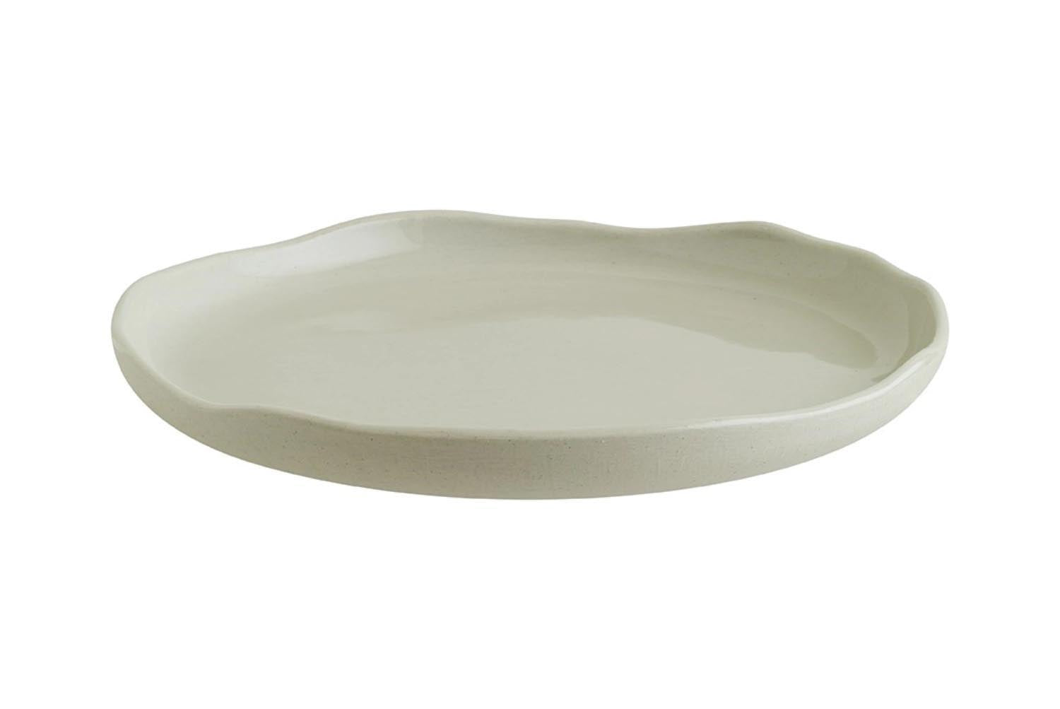 Eleganter flacher Teller Cras D21cm von Bonna, ideal für stilvolles Servieren und Präsentieren von Speisen.