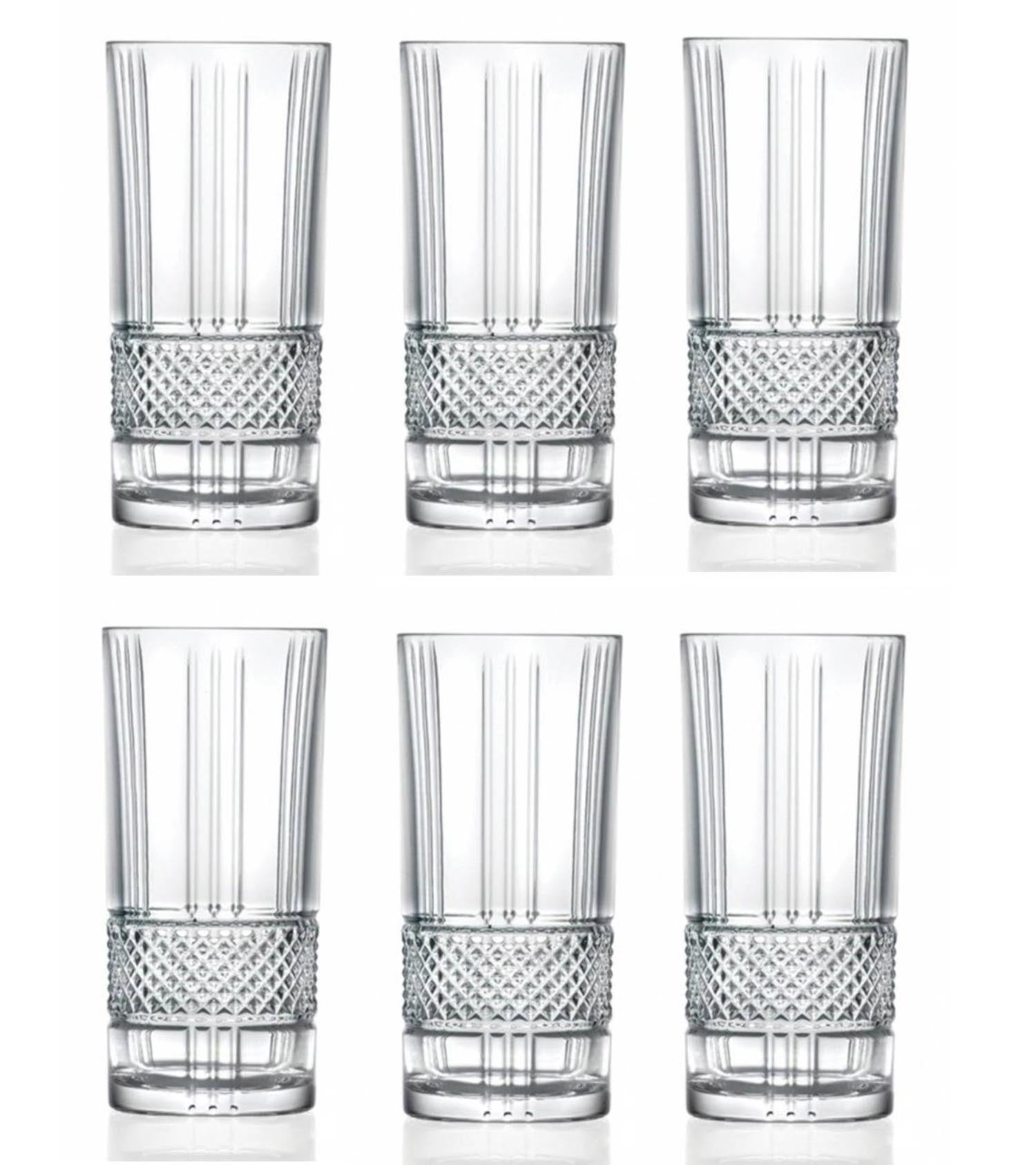 6er Set Brillante Hb Tumbler Ø7 H15 cm, 37cl in Transparent präsentiert im Onlineshop von KAQTU Design AG. Glas ist von RCR