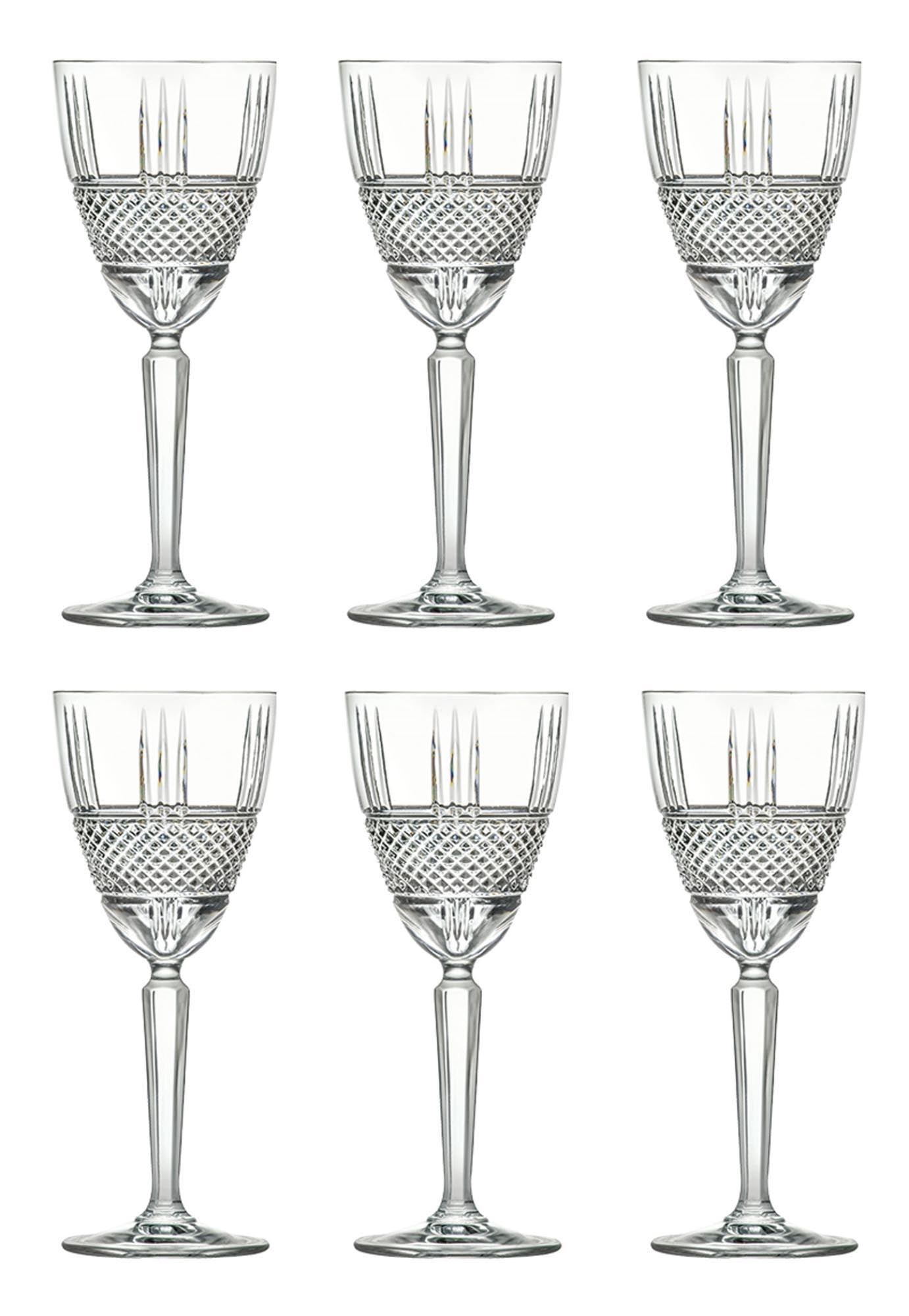 6er Set Brillante Weinglas Ø8.6 H20.5 cm, 29cl in Transparent präsentiert im Onlineshop von KAQTU Design AG. Wein- & Sektglas ist von RCR