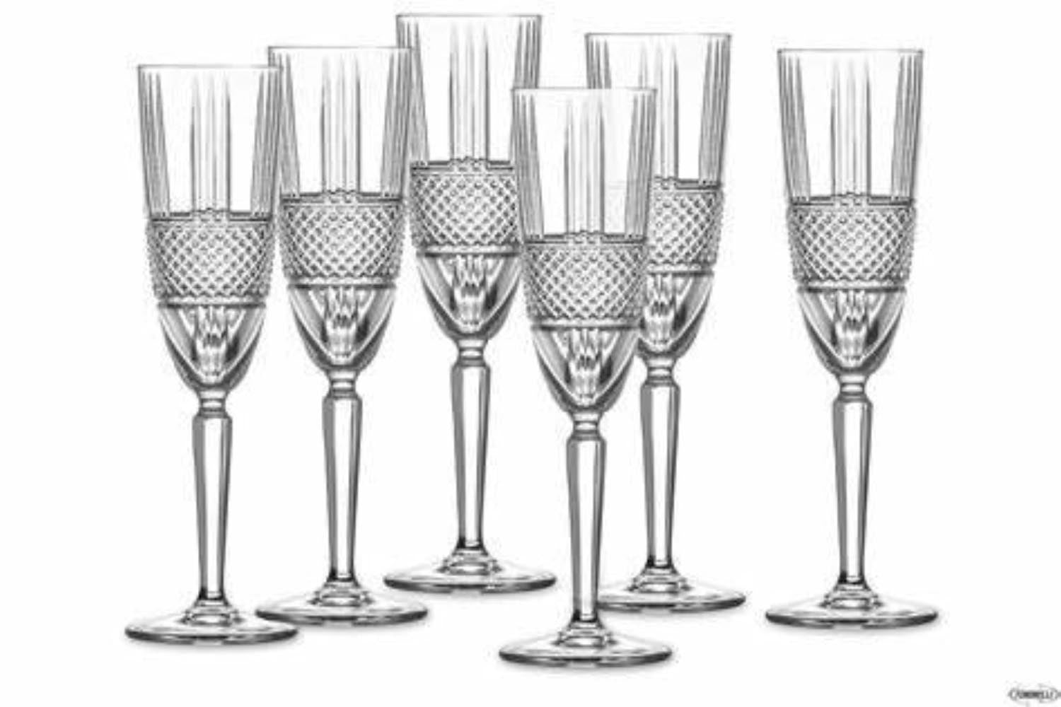 6er Set Brillante Flute Ø5.9 H22.7 cm, 19cl in Transparent präsentiert im Onlineshop von KAQTU Design AG. Glas ist von RCR