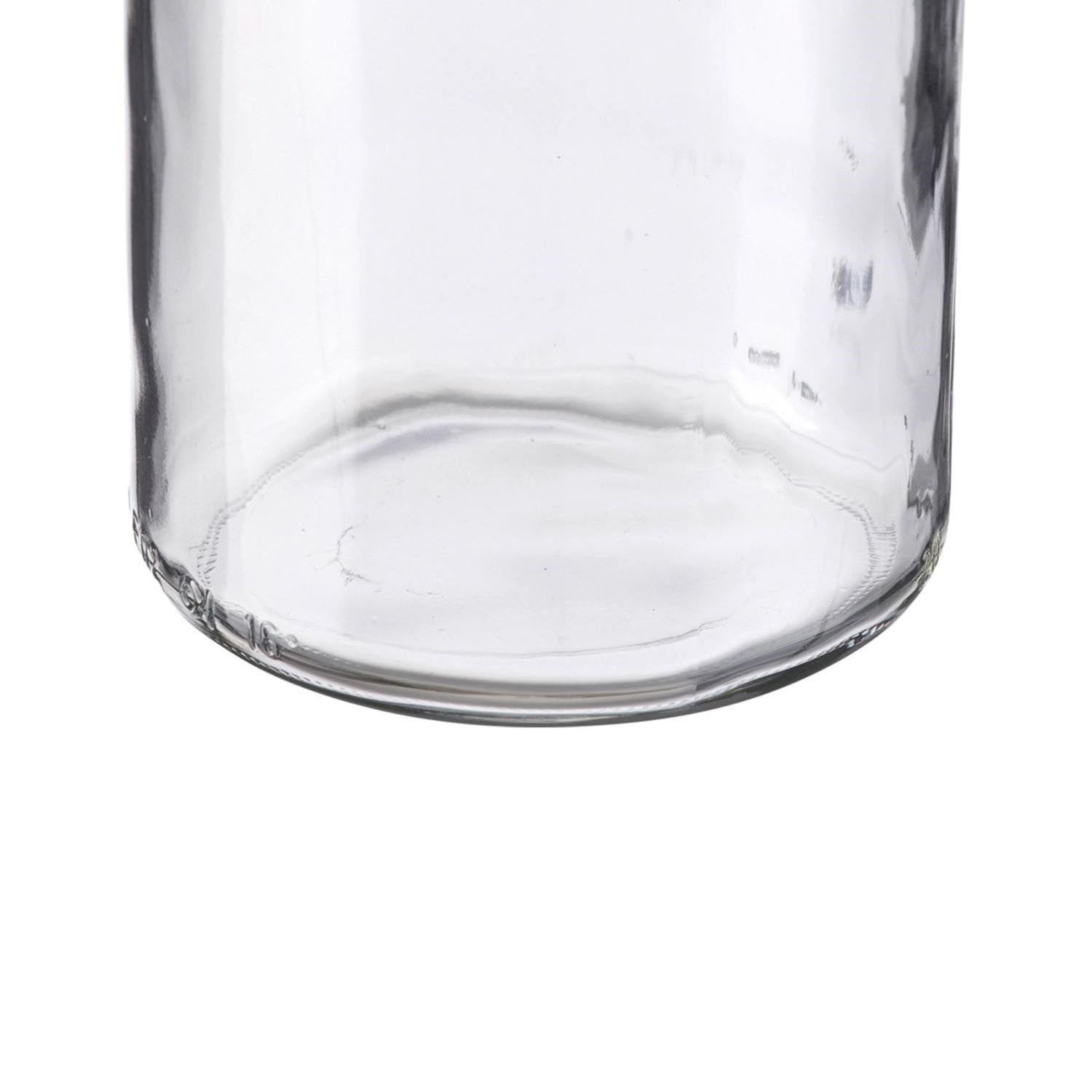Sturzglas 440ml mit rot-weissem Deckel (82 mm), perfekt für Marmeladen, Einmachen und Aufbewahrung, von Westmark.