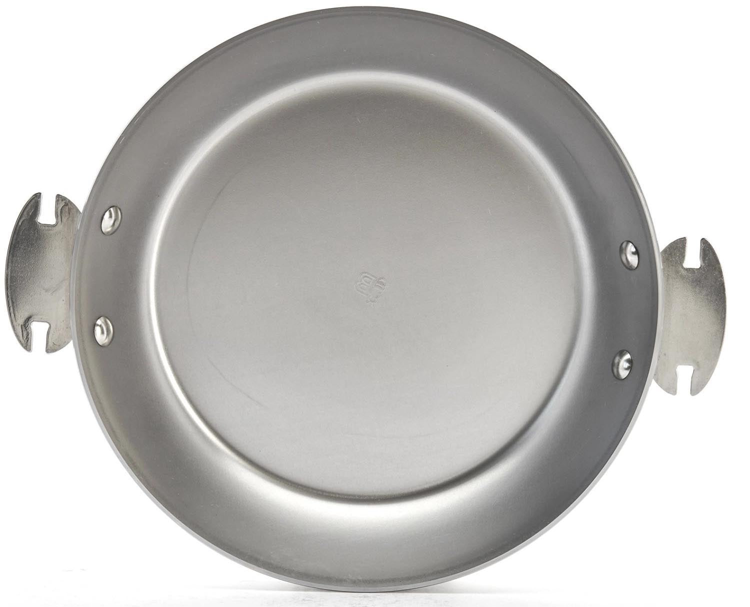 Robuste Mineral B Bratpfanne aus Stahl, 24 cm, perfekt für gesundes Kochen, langlebig, nachhaltig und ideal für alle Herdarten.