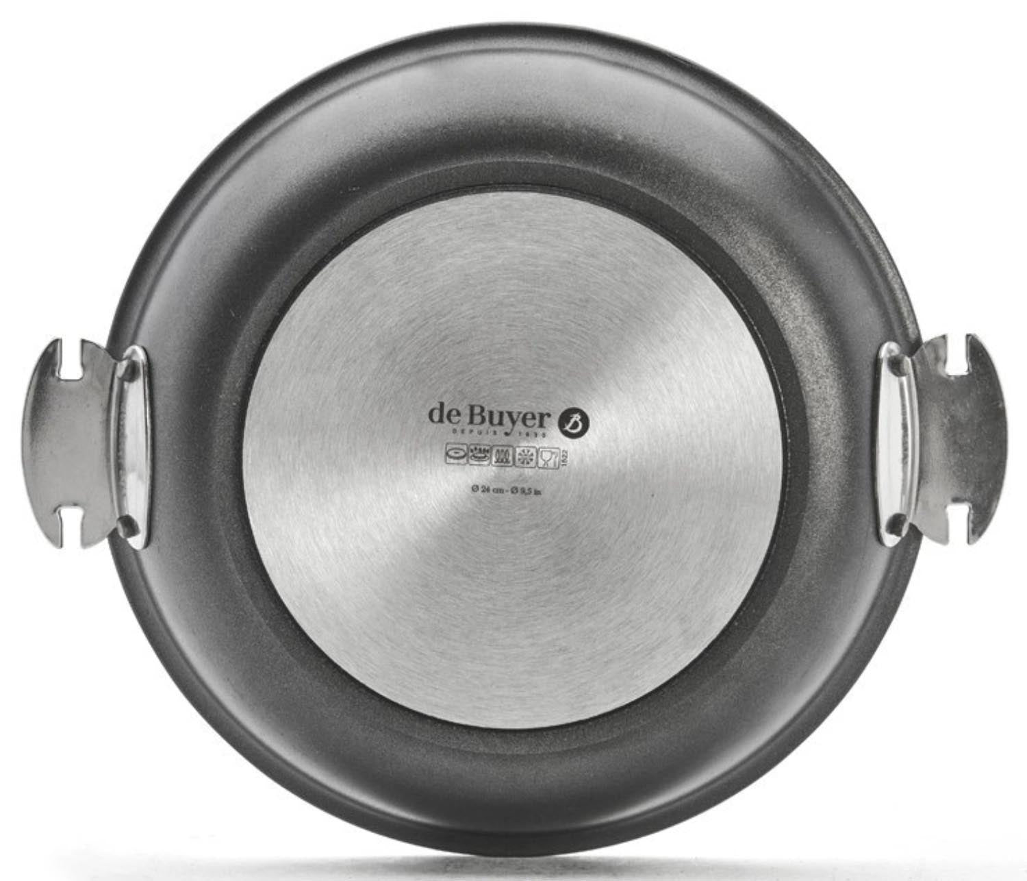 Die Choc Extreme Loqy Bratpfanne von de Buyer, 24 cm, aus Alu-Druckguss, bietet langlebige Antihaftqualität für perfektes Kochen.