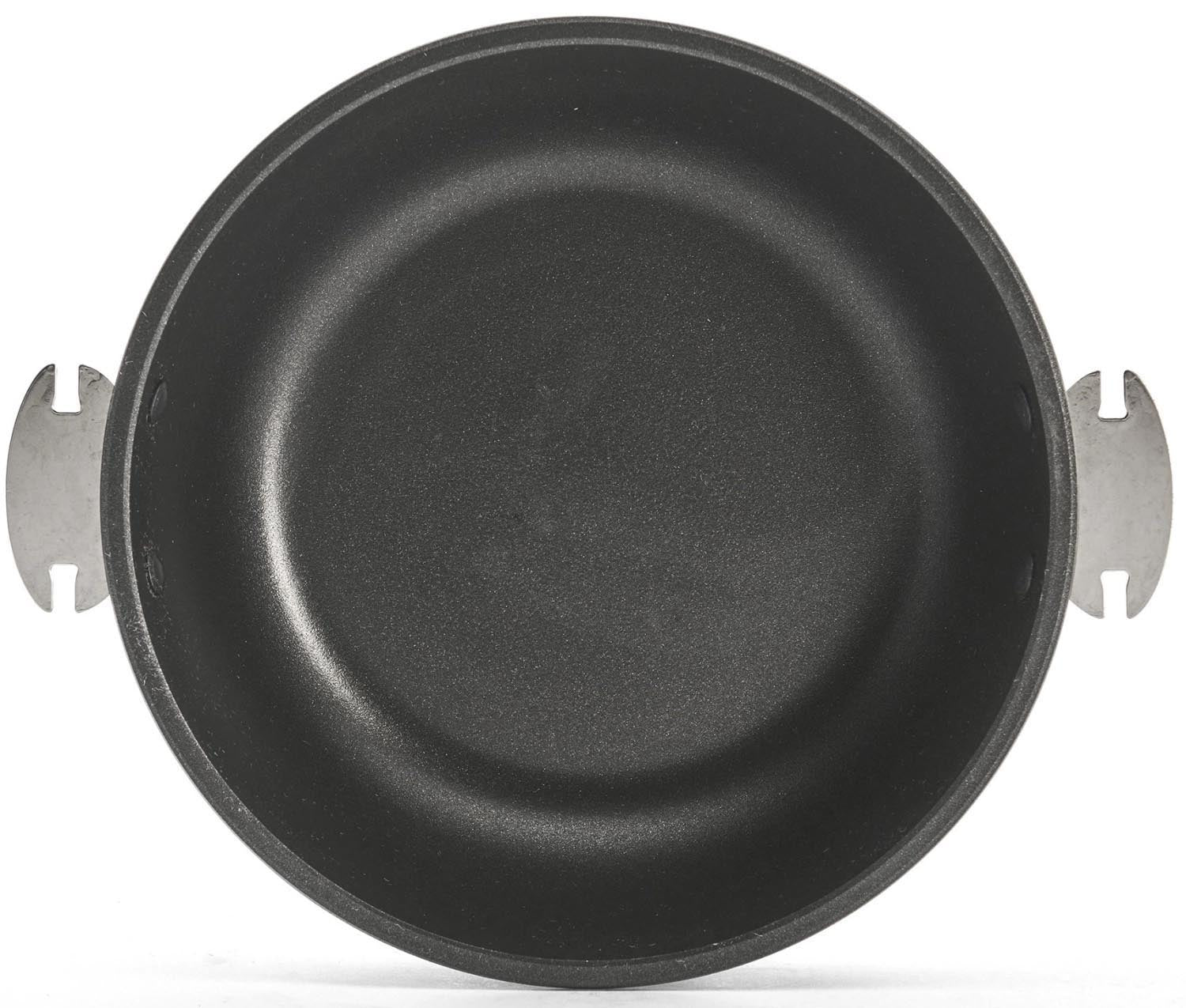 Die de Buyer Choc Extreme Loqy Sauteuse, 24cm, aus Aluguss mit Antihaftbeschichtung, bietet perfekte Hitzeverteilung für Kochgenuss.