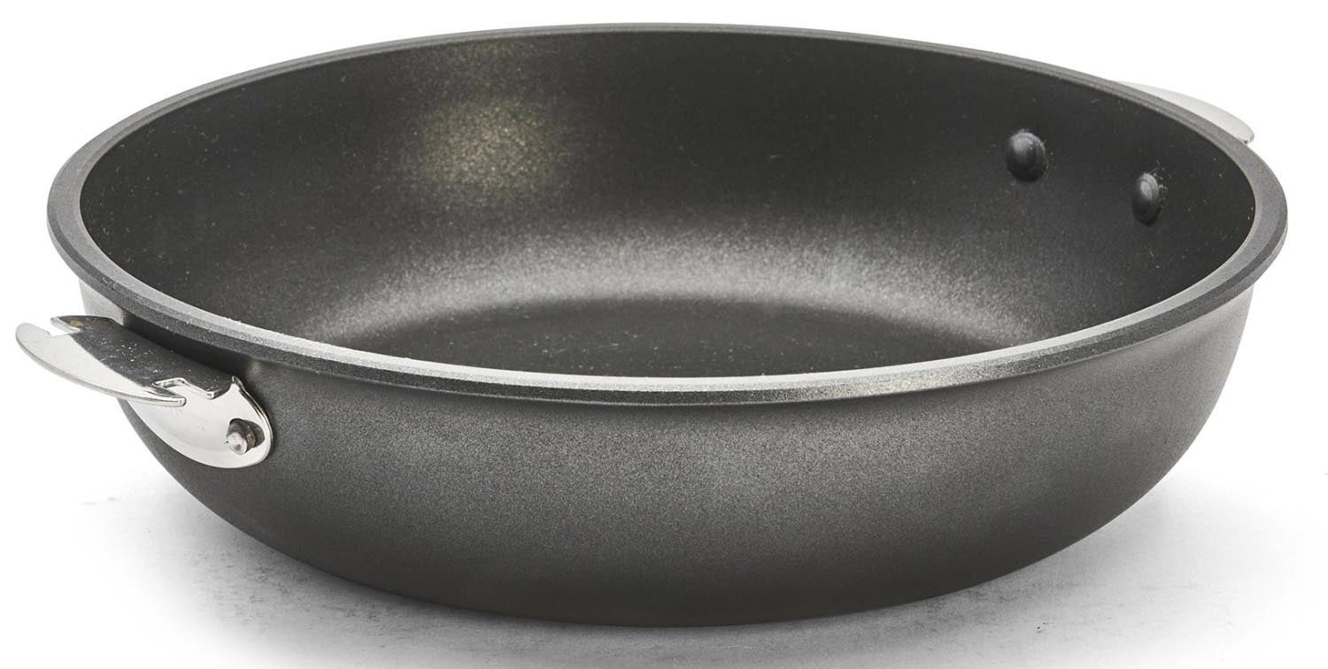 Choc Extreme Loqy Sauteuse Antihaft-Konisch Aluguss D28cm in Schwarz präsentiert im Onlineshop von KAQTU Design AG. Bratpfanne ist von de Buyer