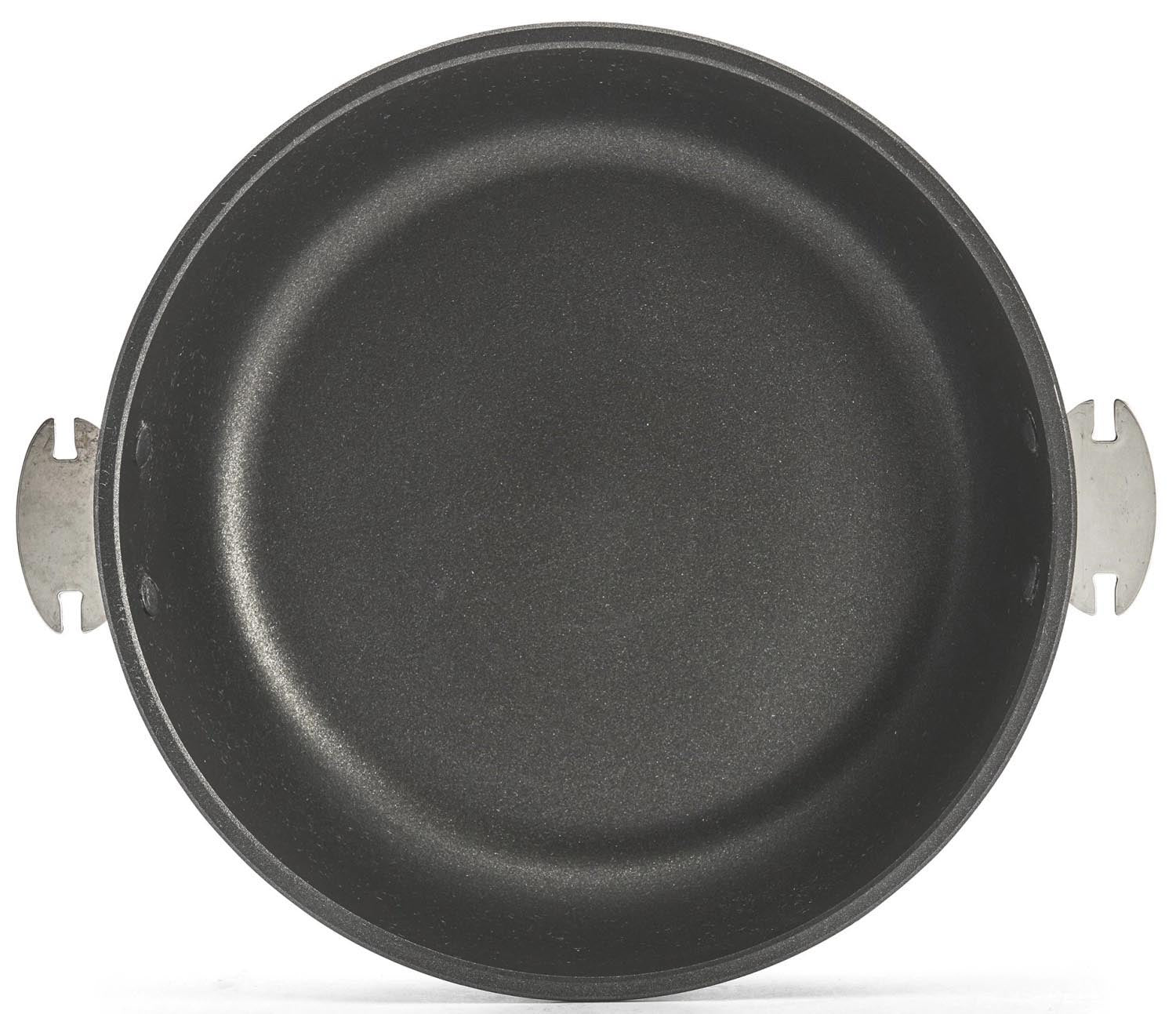 Die Choc Extreme Loqy Sauteuse von de Buyer ist eine langlebige, antihaftbeschichtete Alugusspfanne mit 28 cm Durchmesser.