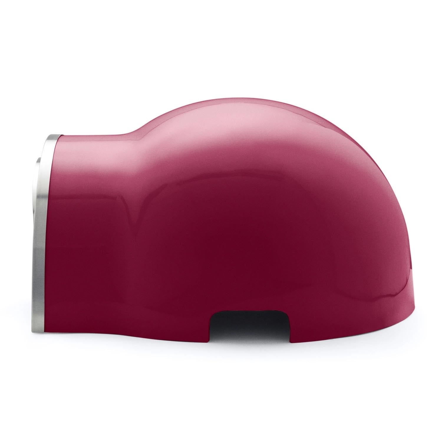 Der Delivita Holzofen in Beerenrot kombiniert modernes Design mit Funktionalität, perfekt für Pizza und Brot backen.