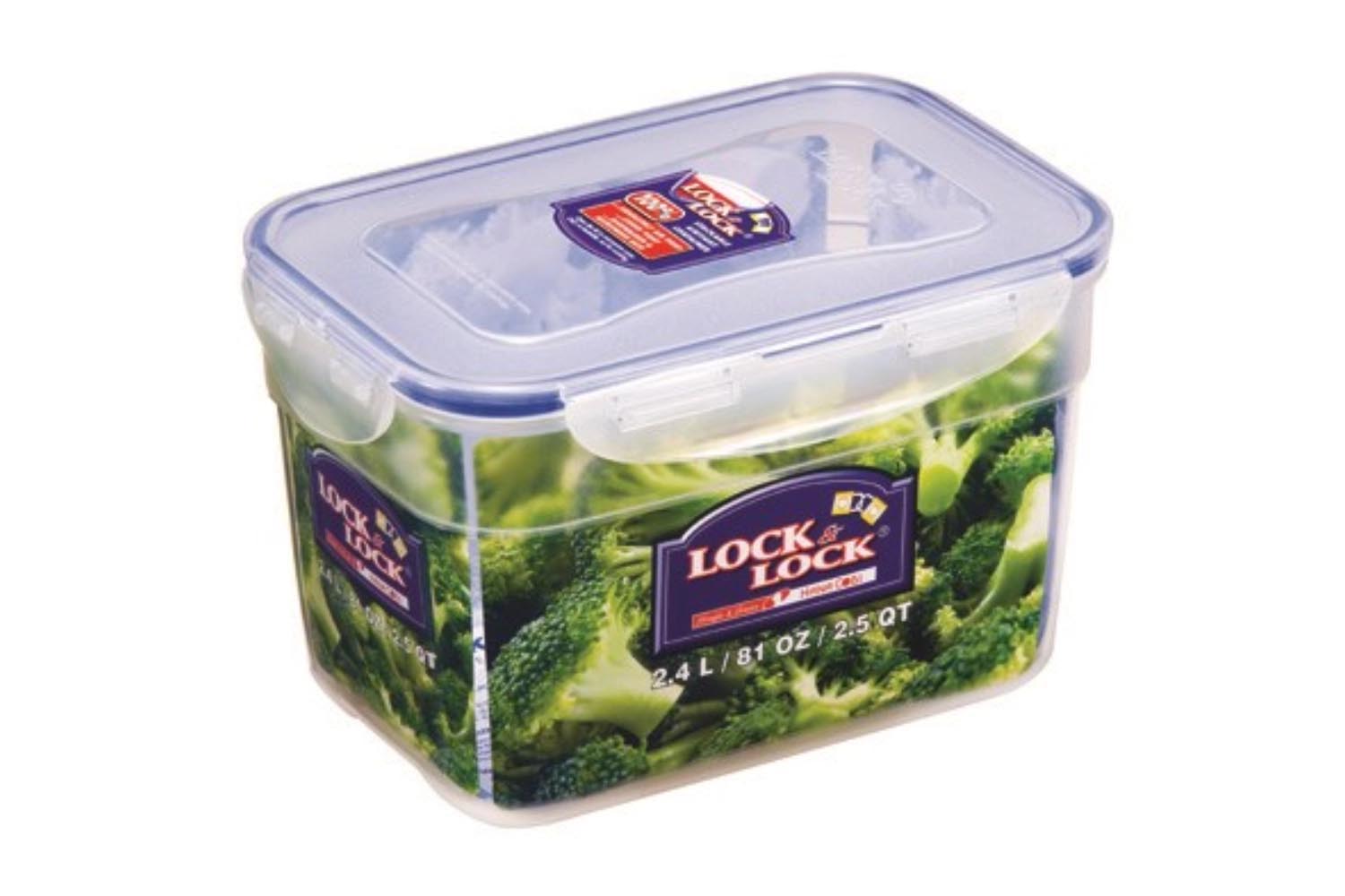 Vorratsdose stapelbar 2.4lt 21x14.6x12.8cm in Transparent präsentiert im Onlineshop von KAQTU Design AG. Aufbewahrungsbehälter ist von Lock&Lock