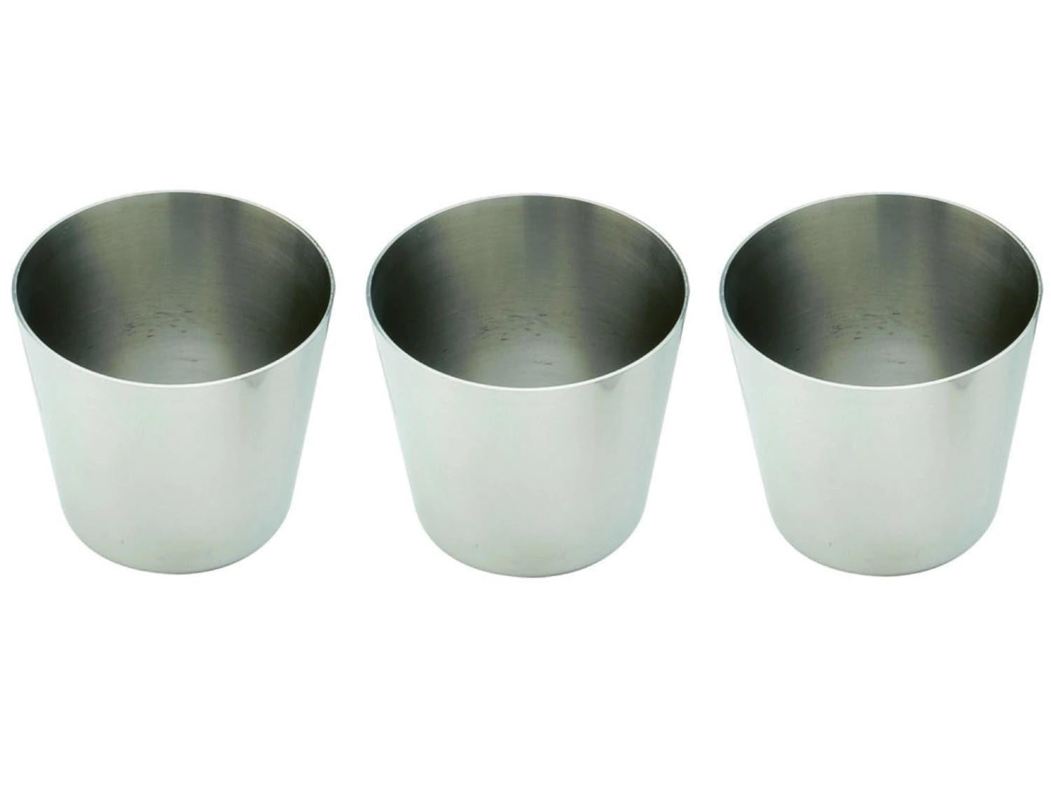 3er Set Dariolform 7cm Prodega in Silber präsentiert im Onlineshop von KAQTU Design AG. Backform / Backblech ist von Piazza