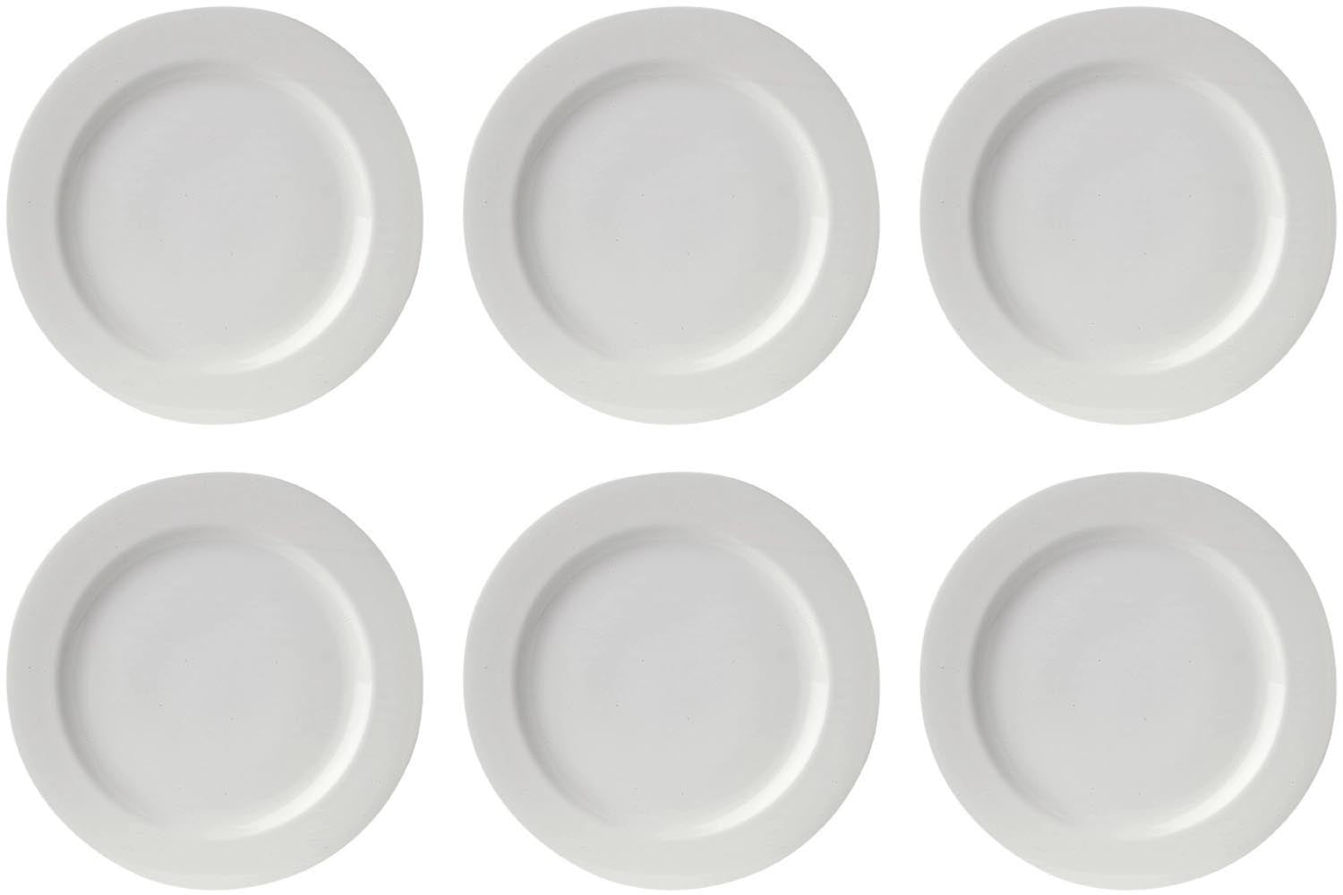 6er Set Uni 09 Teller flach 30cm Top CC in Weiss präsentiert im Onlineshop von KAQTU Design AG. Teller ist von Royal Porcelain
