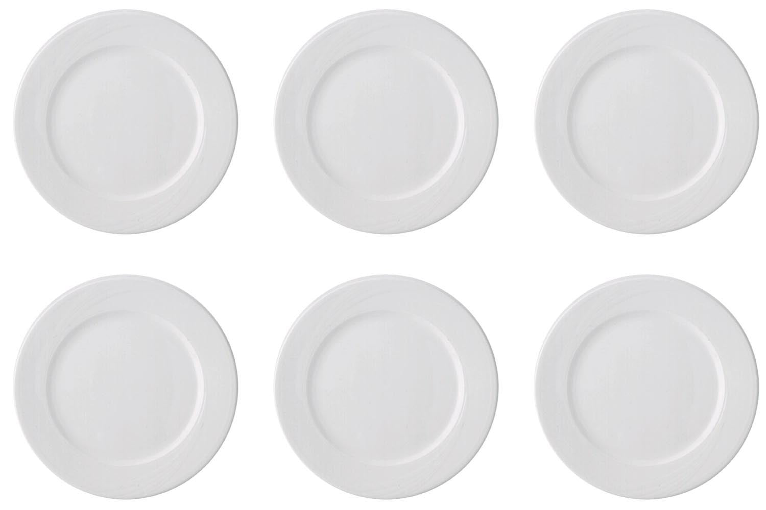 6er Set Maxa Dura 83 Teller flach 21cm Aligro in Weiss präsentiert im Onlineshop von KAQTU Design AG. Teller ist von Royal Porcelain