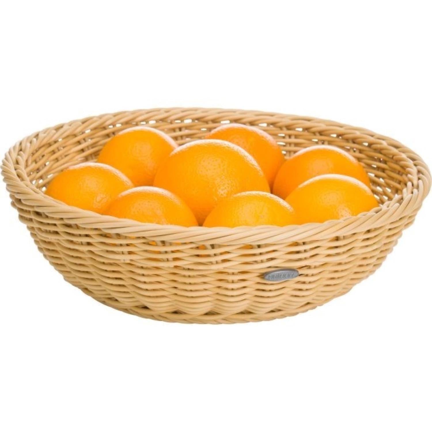 Elegante runde Schale von Westmark in hellem Beige, 29 cm Durchmesser, 8 cm hoch, ideal für stilvolles Servieren und Dekorieren.