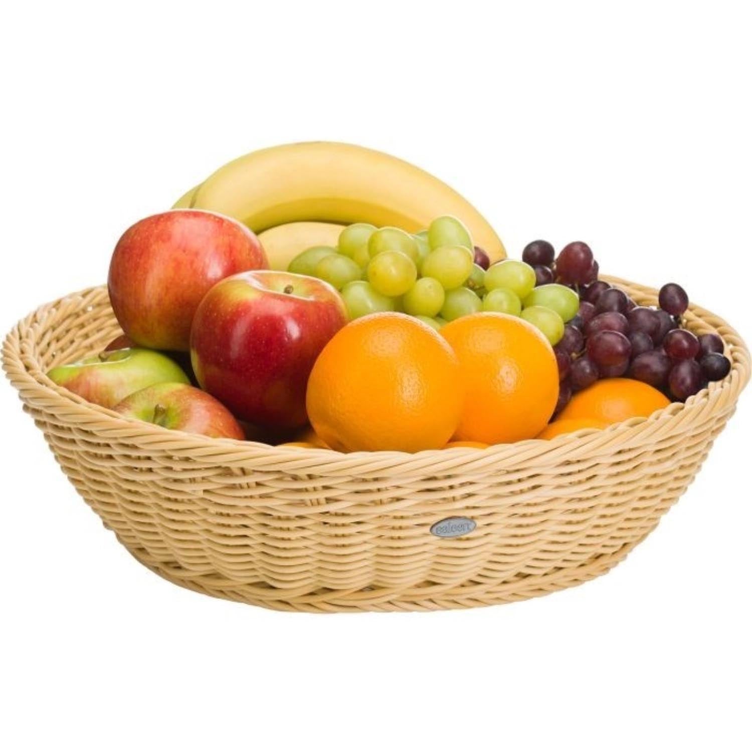 Elegante runde Schale von Westmark, beige, 37 cm Durchmesser, 9 cm hoch, ideal für stilvolle Präsentationen und vielseitige Nutzung.