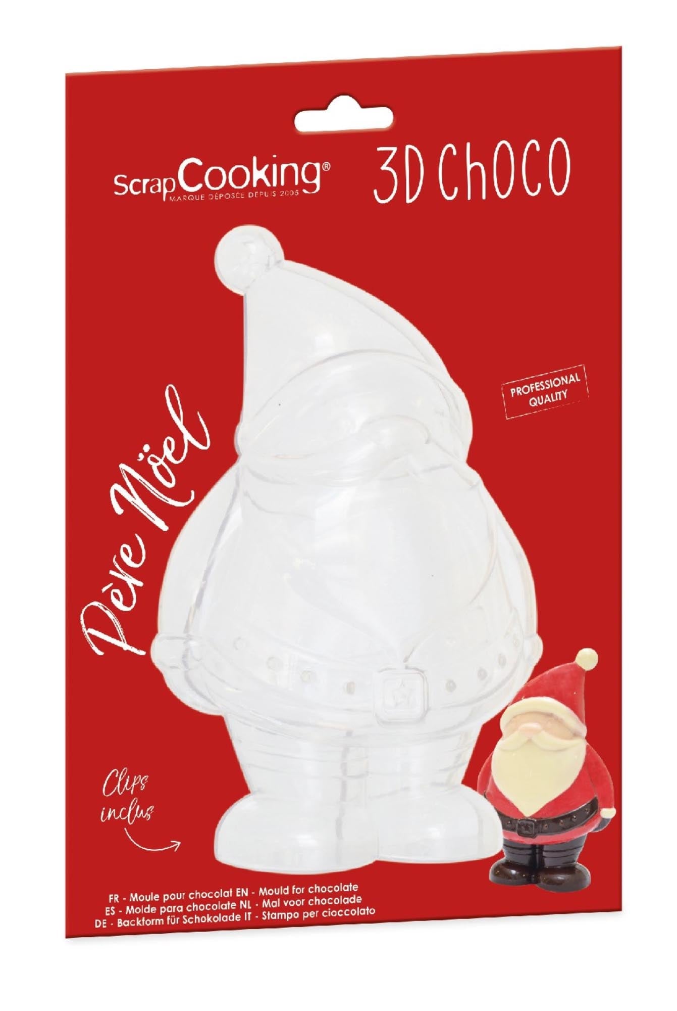 3D-Schokoladenform für Weihnachtsmänner, ideal für kreative Backprojekte. Hochwertig, langlebig und perfekt für die Weihnachtszeit.