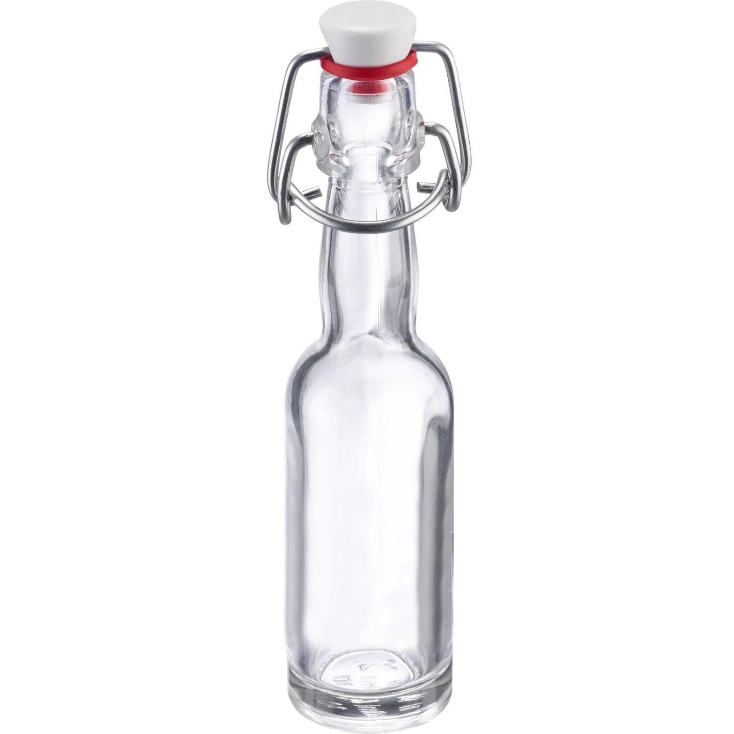 Mini-Bügelverschlussflasche rund, 40ml in Transparent präsentiert im Onlineshop von KAQTU Design AG. Aufbewahrungsbehälter ist von Westmark