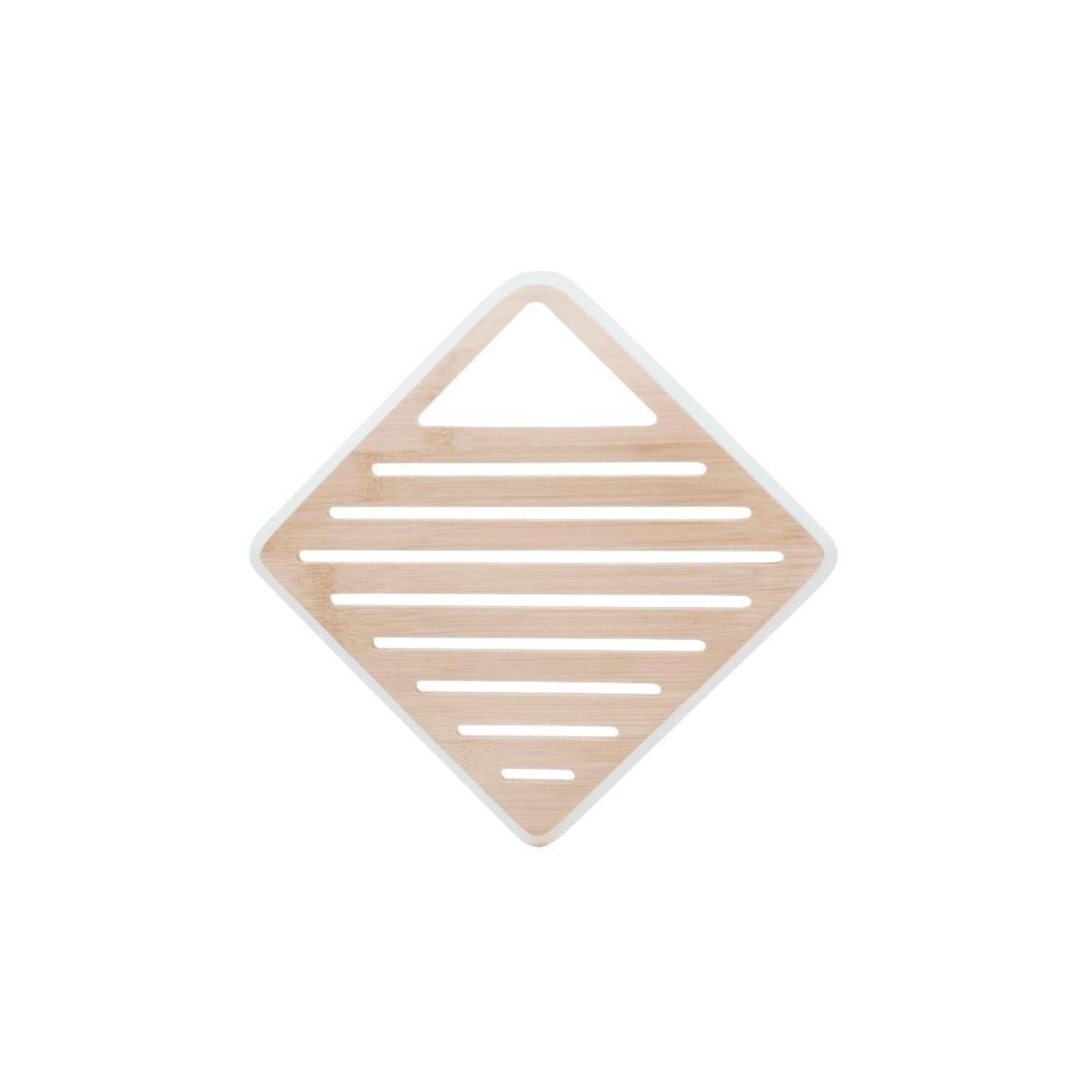 Untersetzer aus Bambus 20x20cm cream in Braun präsentiert im Onlineshop von KAQTU Design AG. Kochbesteck ist von Pebbly