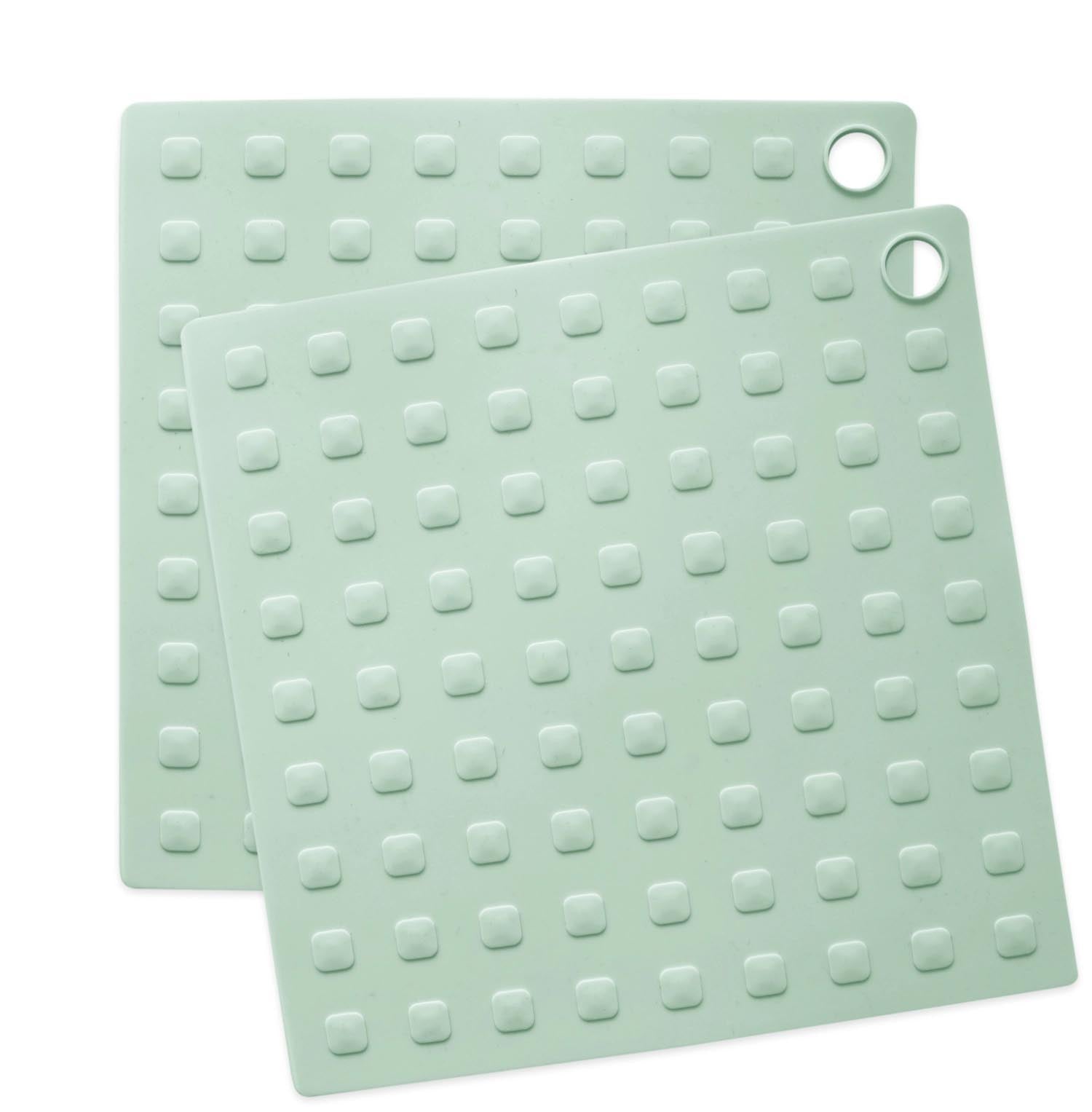 2er Set Topflappen aus Silikon 19.9x19.9cm in Grün präsentiert im Onlineshop von KAQTU Design AG. Backen ist von Scrap Cooking