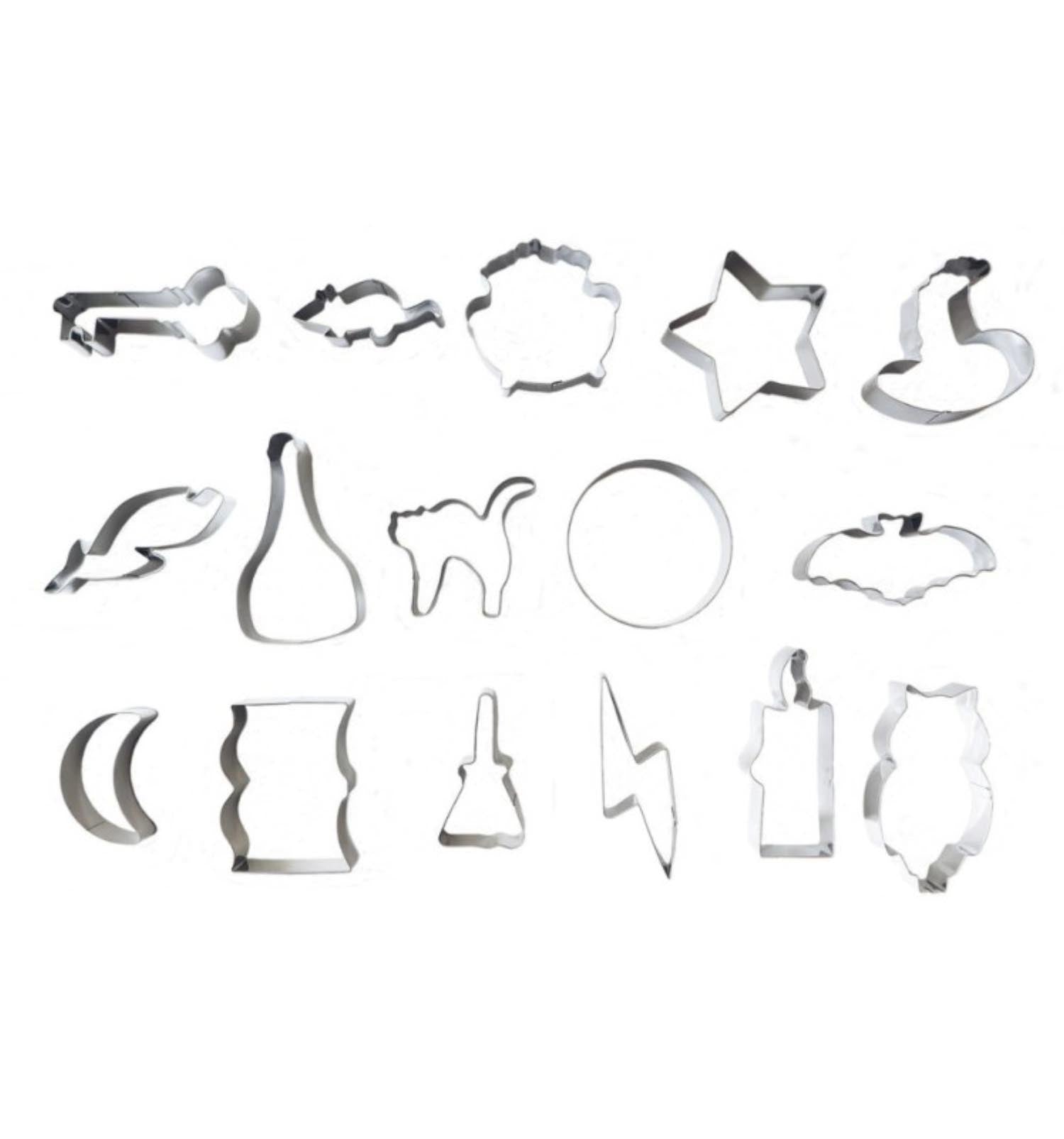 16-teiliges Ausstecher-Set für kreative Backideen. Perfekt für zauberhafte Kekse und Dekorationen. Hochwertig und vielseitig einsetzbar.