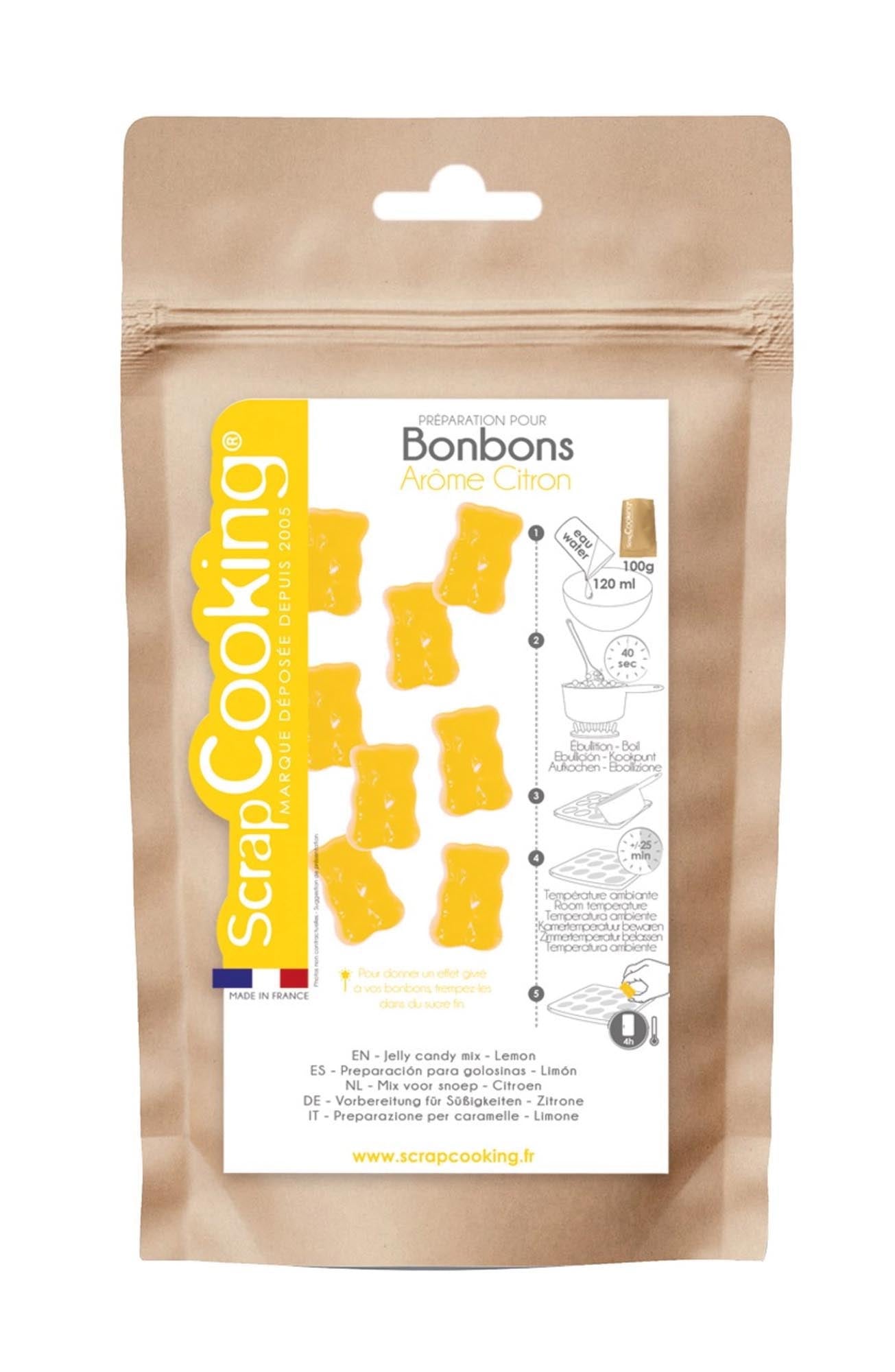 Fertigmischung Gummibären Zitronengeschmack 100g in Braun präsentiert im Onlineshop von KAQTU Design AG. Lebensmittel ist von Scrap Cooking