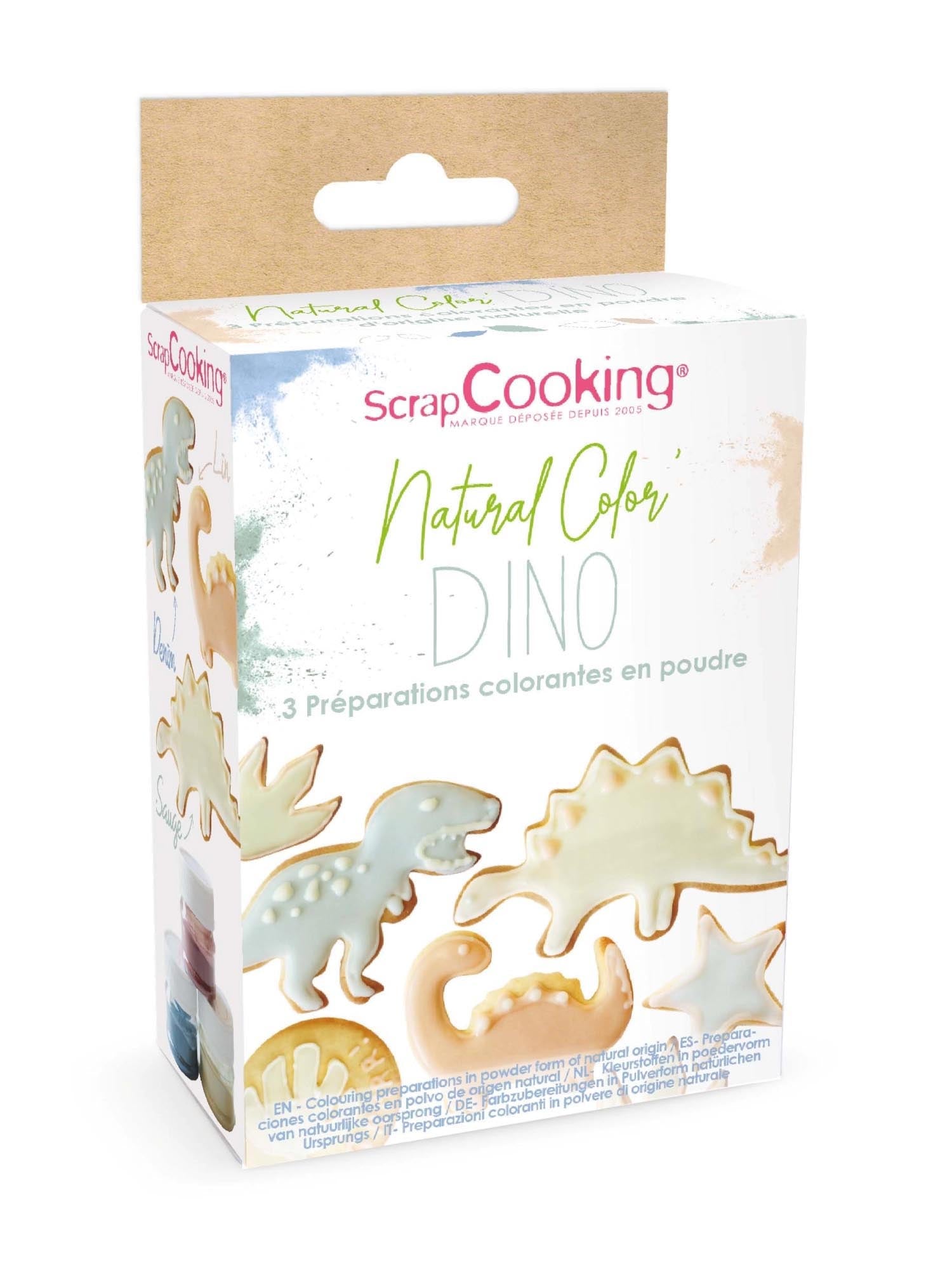 3er Set Lebensmittelfarbe natürlich Pulver Dino in Mehrfarbig präsentiert im Onlineshop von KAQTU Design AG. Lebensmittel ist von Scrap Cooking