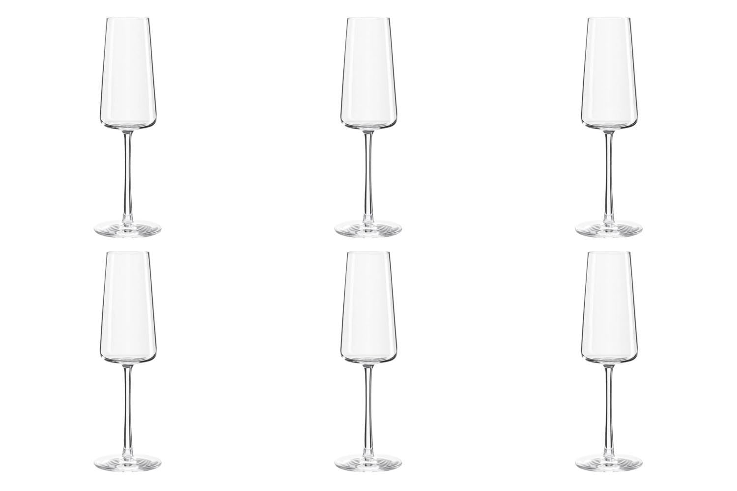6er Set Power Champagnerkelch 238ml h: 226mm in Transparent präsentiert im Onlineshop von KAQTU Design AG. Glas ist von Stölzle