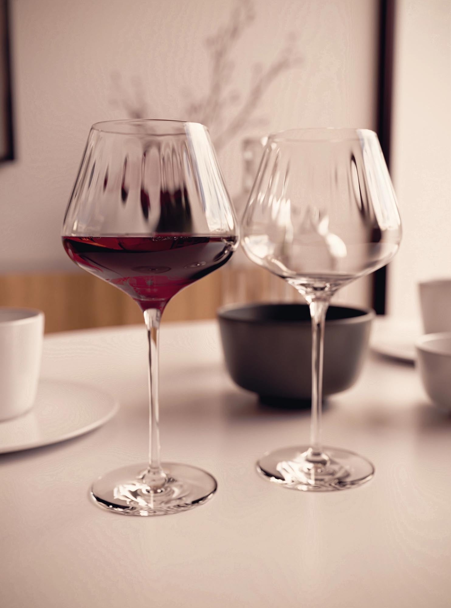 6er Set Burgunderkelche von Stölzle, 710ml, 245mm hoch. Ideal für Weinliebhaber und elegante Tischdekoration.