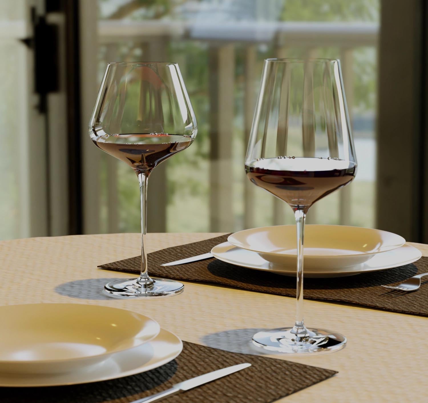 6er Set Bordeauxkelche von Stölzle, 645ml Volumen, 255mm Höhe. Ideal für Weinliebhaber und elegante Tischdekoration.