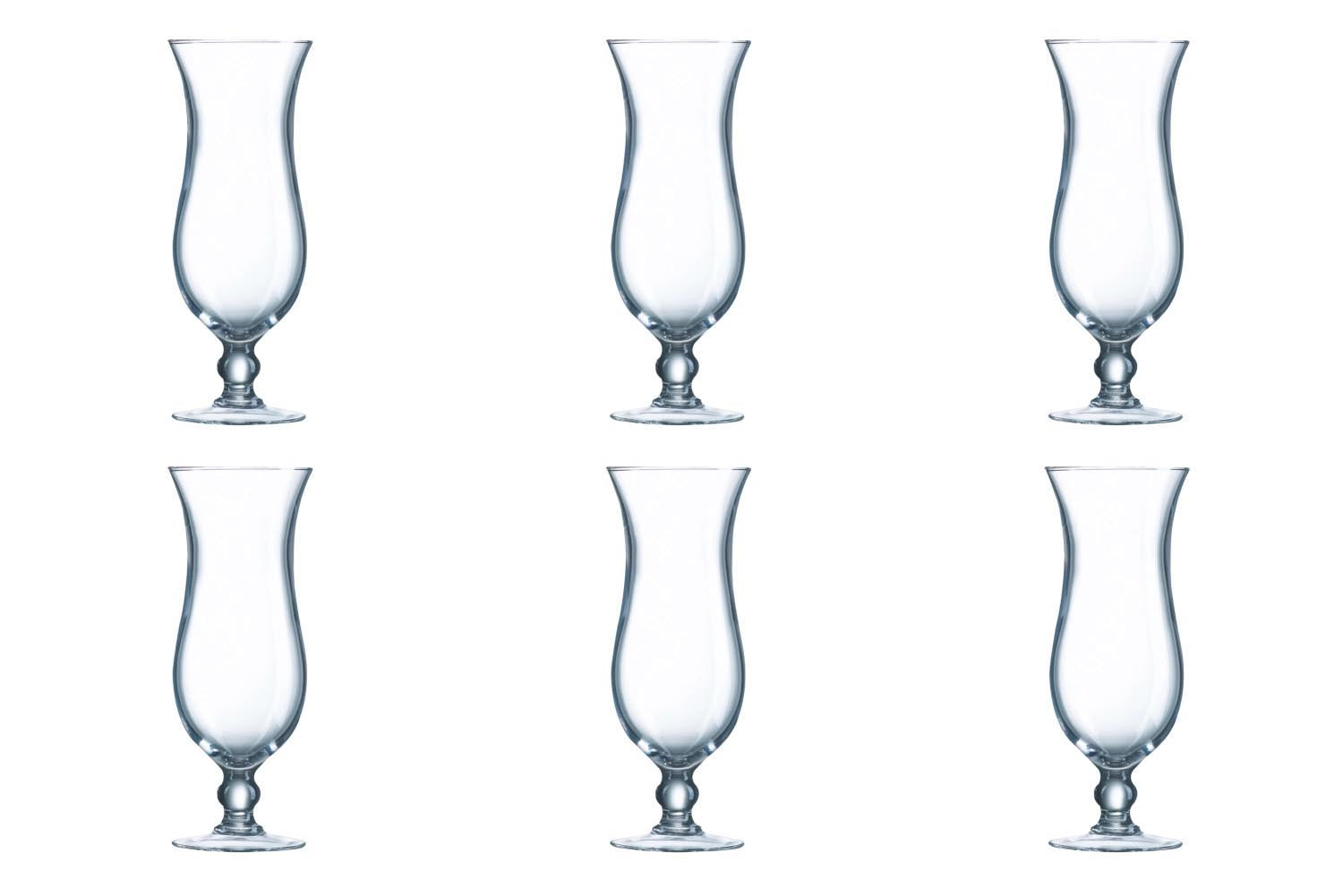 6er Set Hurricane Elegance Cocktailglas 0.44lt in Transparent präsentiert im Onlineshop von KAQTU Design AG. Glas ist von Arc