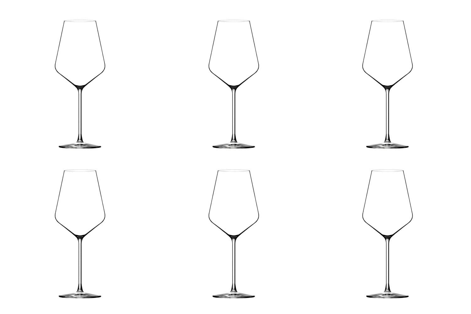 6er Set Sommier Venus Rosé- und Weissweinglas 47cl in Transparent präsentiert im Onlineshop von KAQTU Design AG. Glas ist von Lehmann Glass