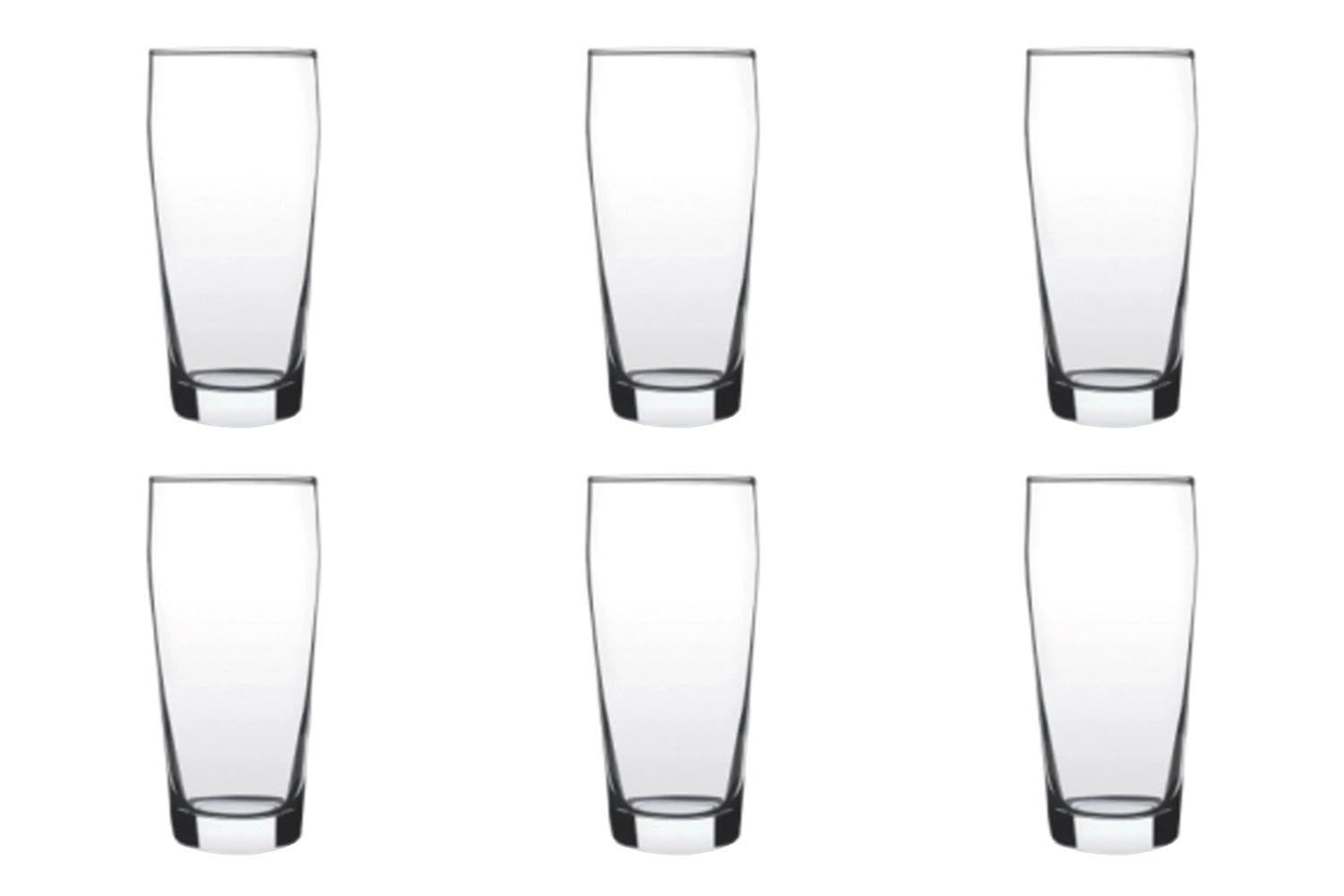 6er Set Willi Becher von swizzglas, 39cl, 14.7cm hoch, ideal für Bierliebhaber, elegant und funktional für gesellige Anlässe.