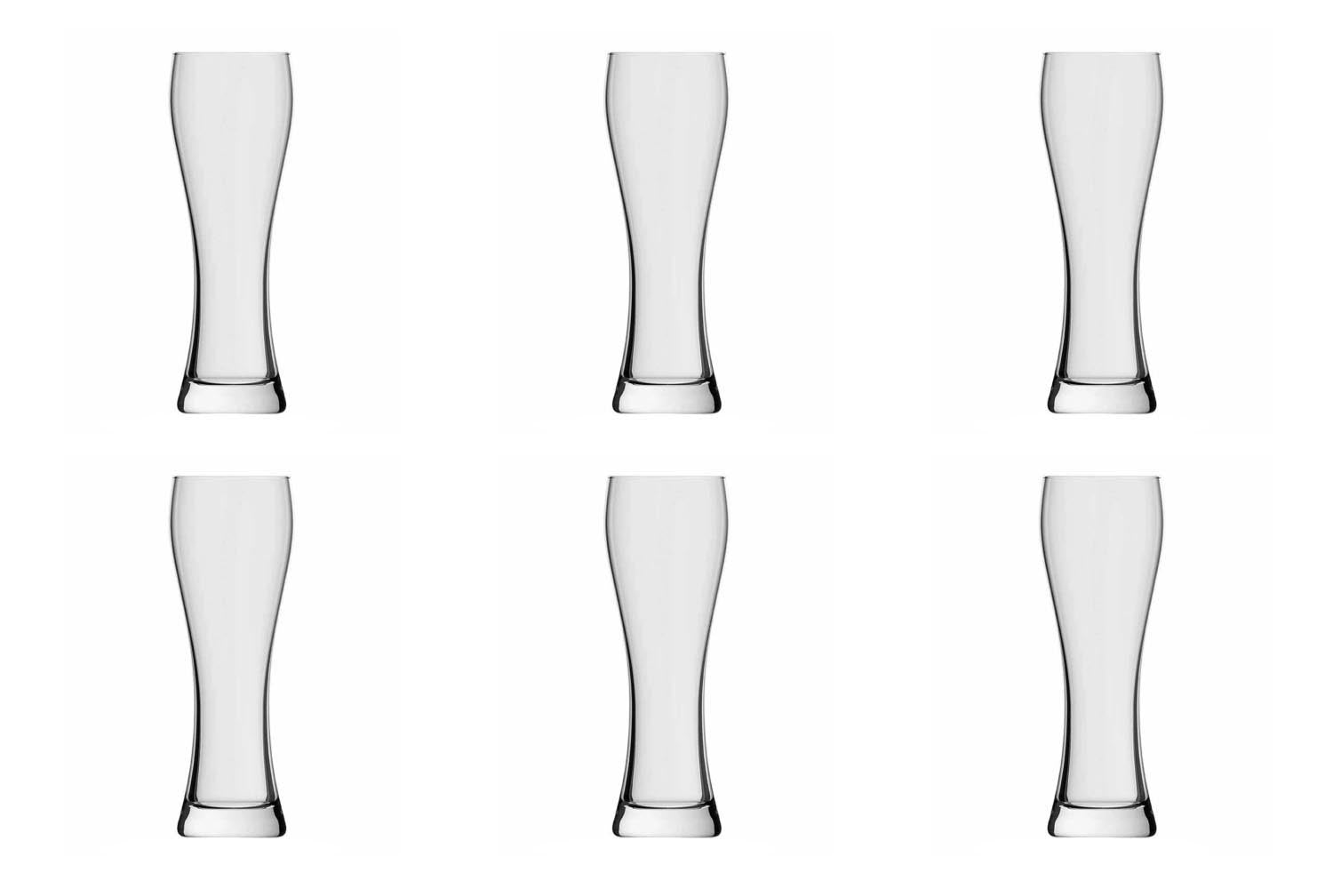 6er Set Schwarzwald Weizen-Bierglas 50cl 24.4cm in Transparent präsentiert im Onlineshop von KAQTU Design AG. Glas ist von Rastal