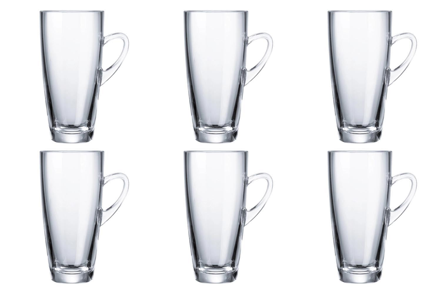 6er Set Kenia Glas Henkelbecher hoch 32cl in Transparent präsentiert im Onlineshop von KAQTU Design AG. Espressotassen ist von Rastal