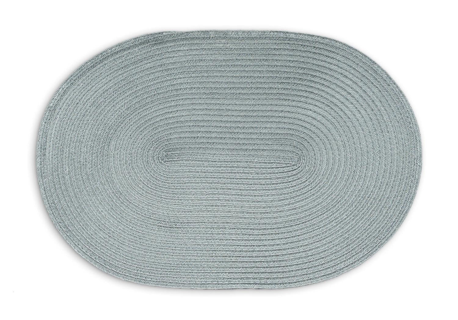 Tischset oval, graublau 45x31cm in Blau präsentiert im Onlineshop von KAQTU Design AG. Tischset ist von Continenta