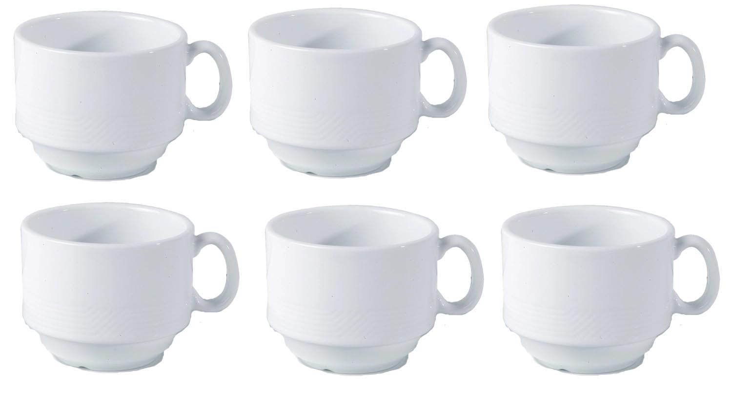 6er Set Karat 19 Mokka Obertasse 0.1lt in Weiss präsentiert im Onlineshop von KAQTU Design AG. Espressotassen ist von Royal Porcelain