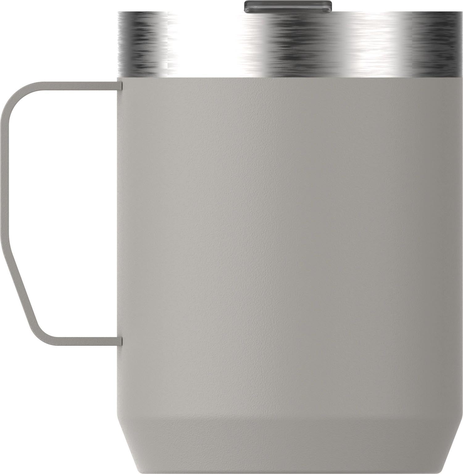 Stanley Everyday Camp Mug 0.23l in Ash, perfekt für Outdoor. Hält Getränke warm oder kalt, robust, langlebig und stilvoll.