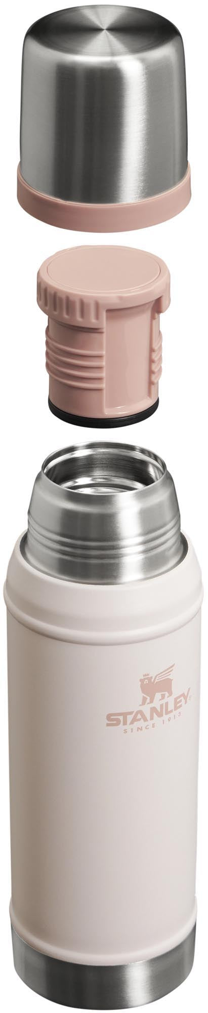 Die Stanley Legendary Classic 0.75l Flasche in Rose Quartz ist langlebig, elegant und ideal für heisse oder kalte Getränke.