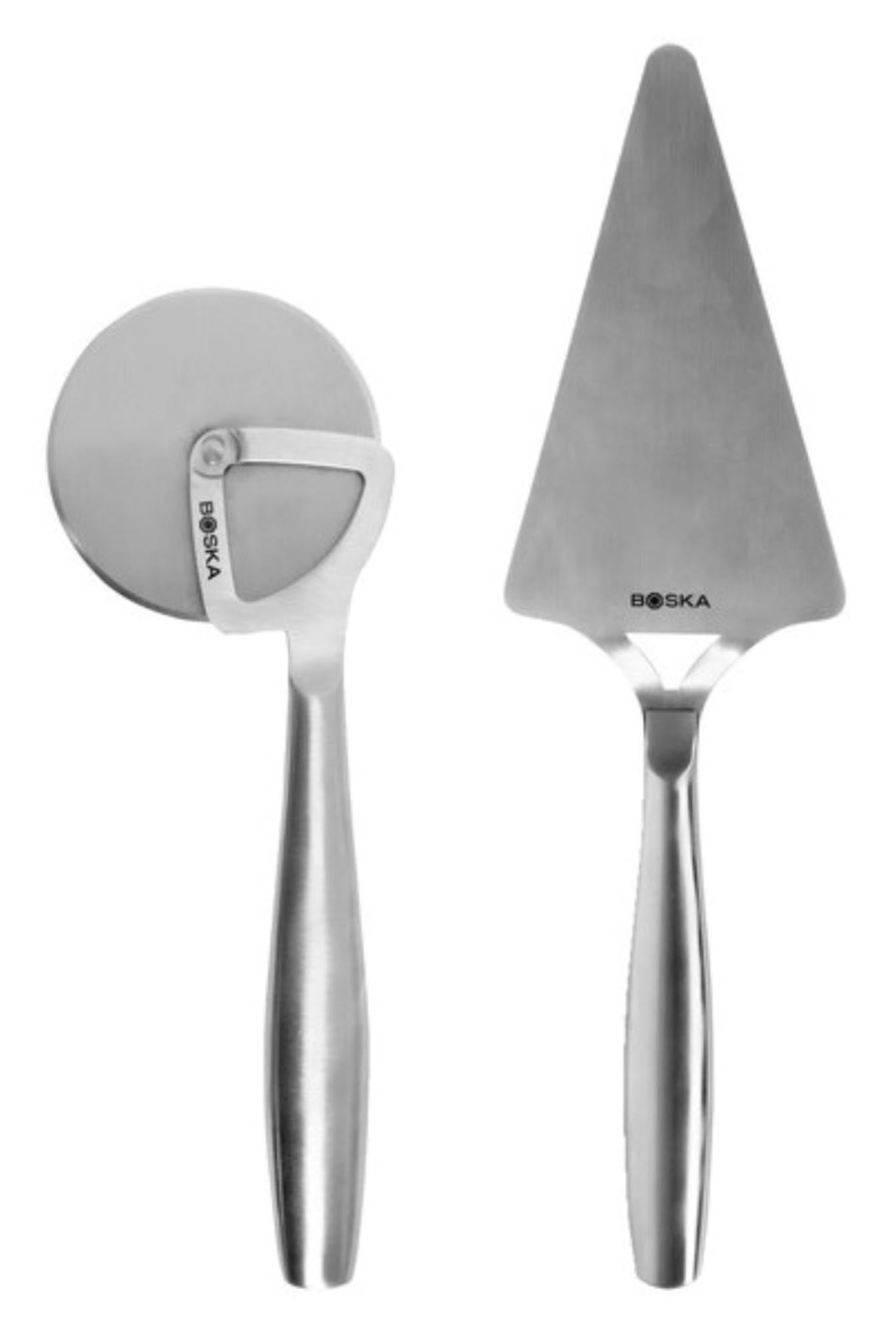 2tlg Copenhagen Pizzaset in Grau präsentiert im Onlineshop von KAQTU Design AG. Pizza ist von Boska